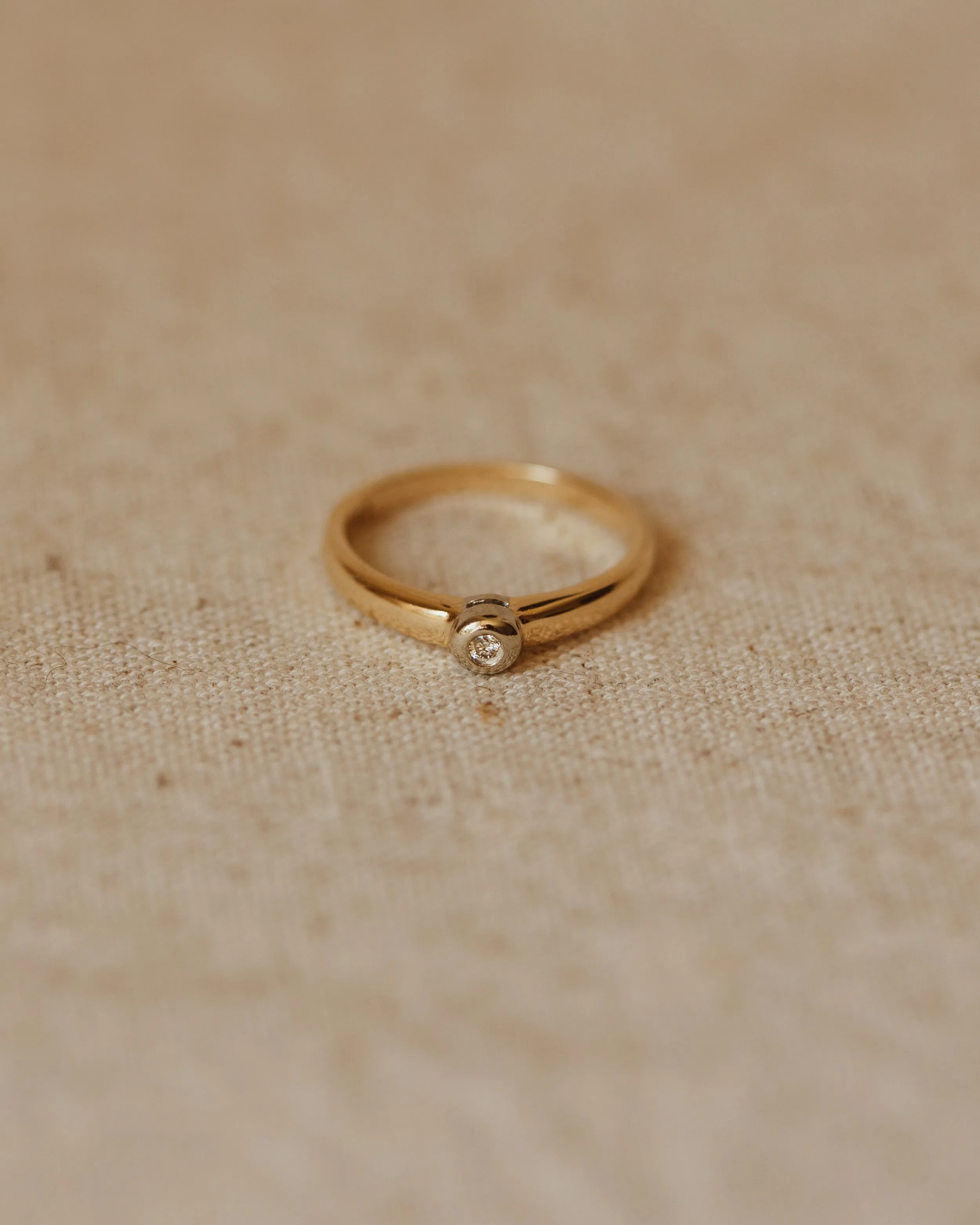 Maria 9ct Gold Solitaire Diamond Ring sold by Rock n Rose