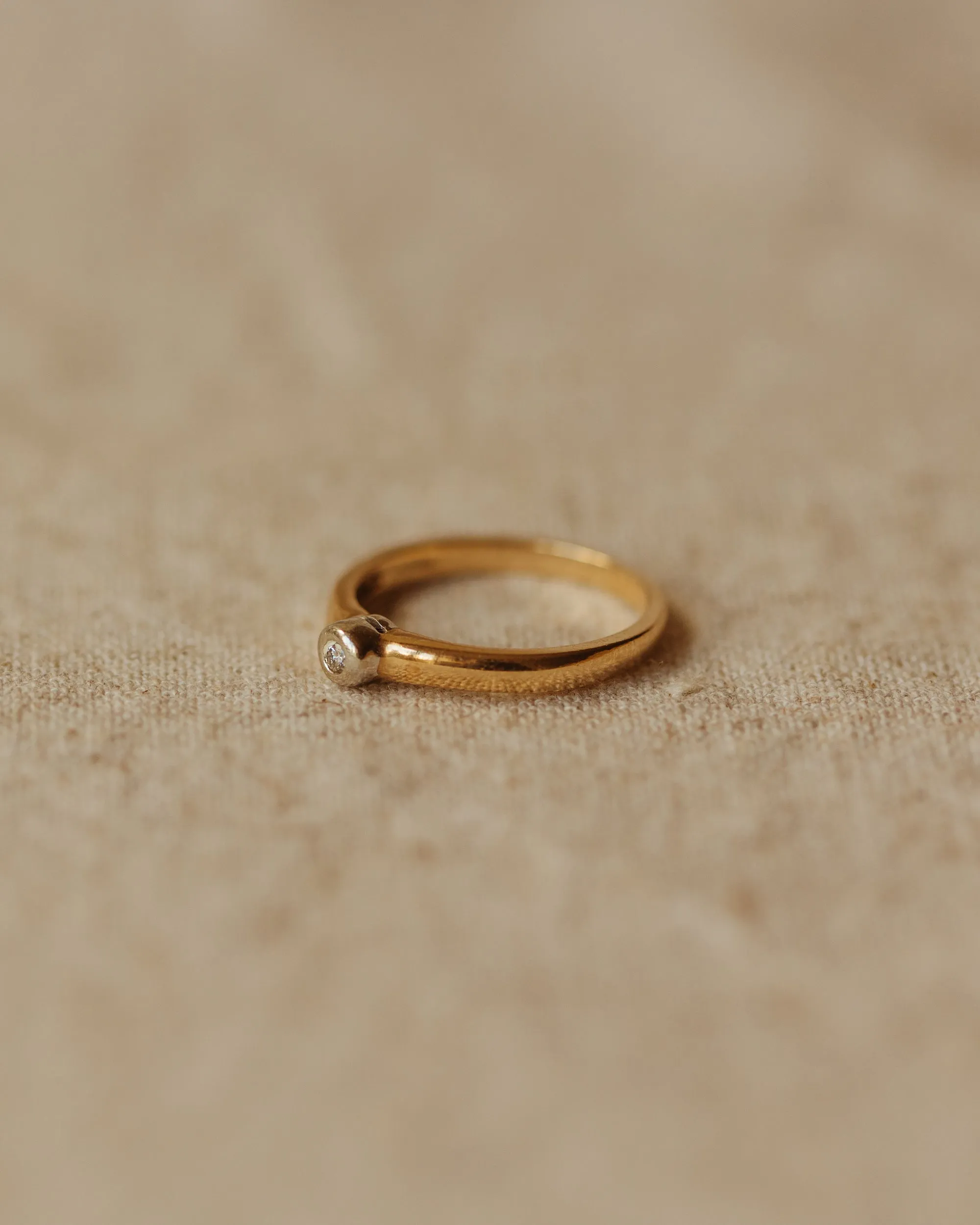 Maria 9ct Gold Solitaire Diamond Ring sold by Rock n Rose product image thumbnail 3