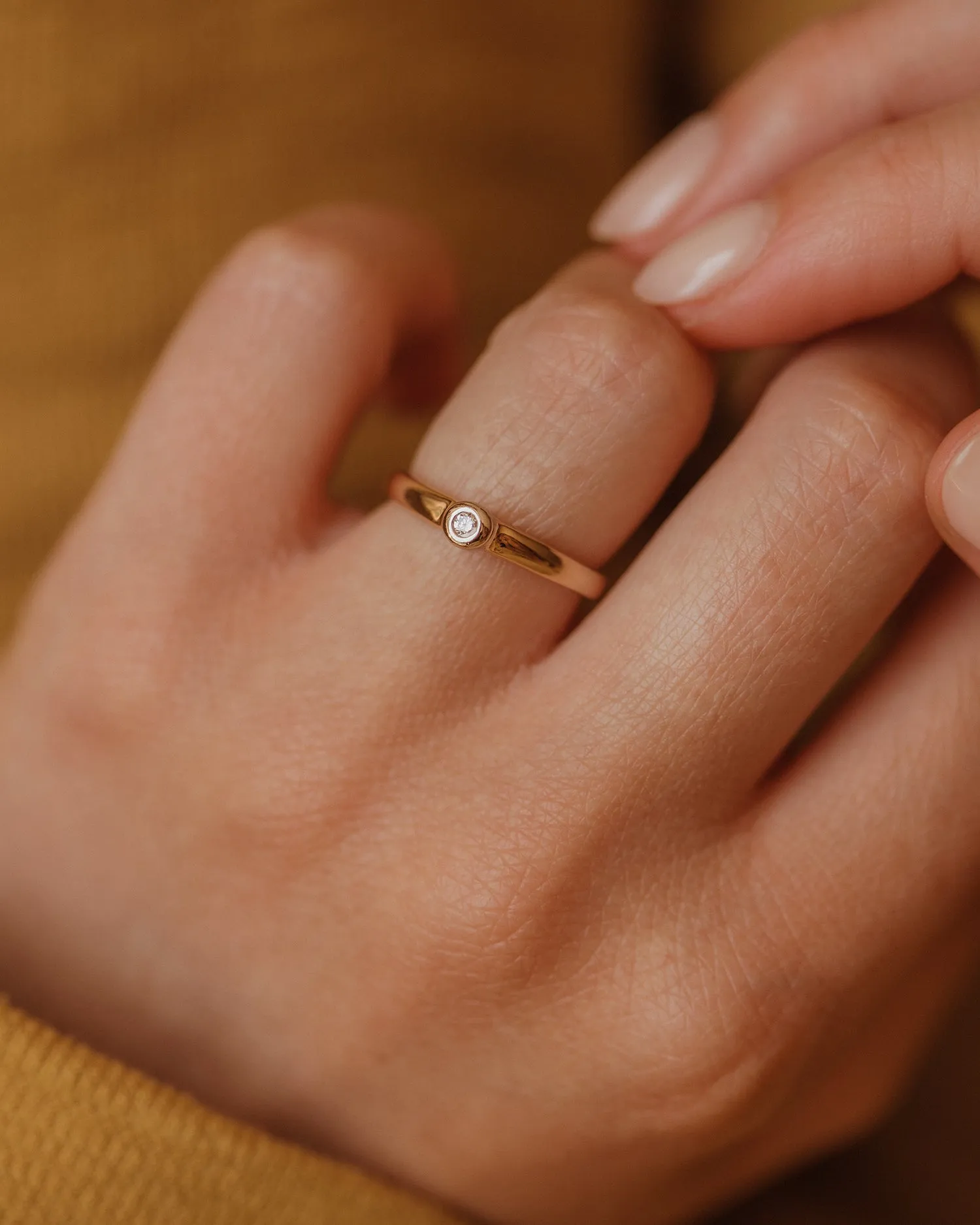 Maria 9ct Gold Solitaire Diamond Ring sold by Rock n Rose product image thumbnail 2