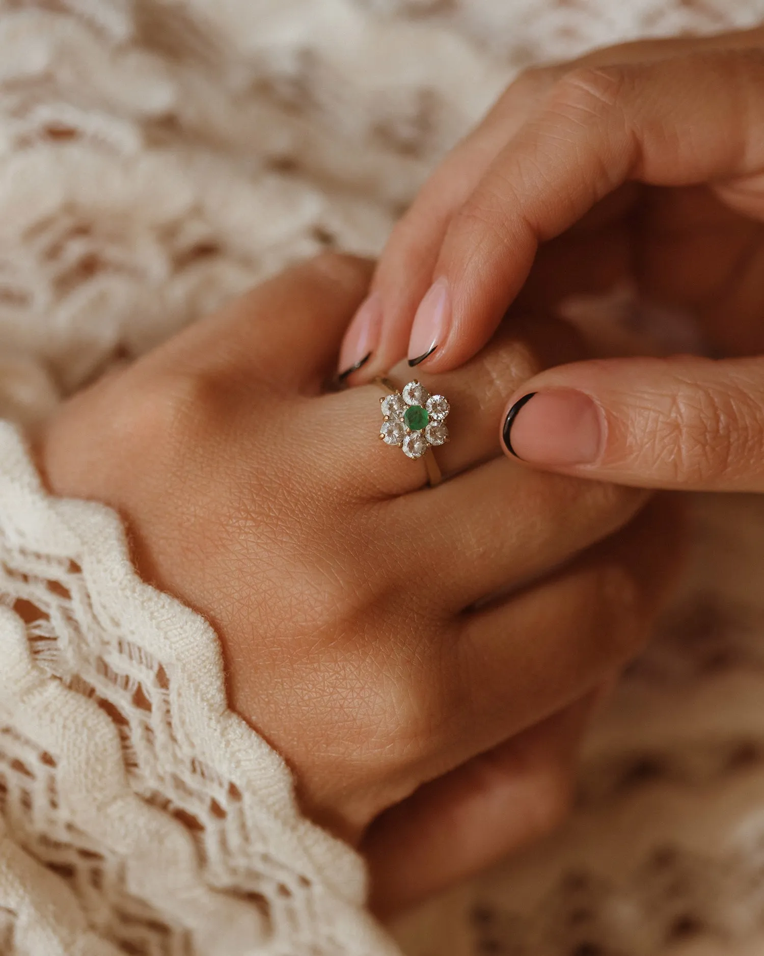 Sabine 9ct Gold Emerald Ring sold by Rock n Rose