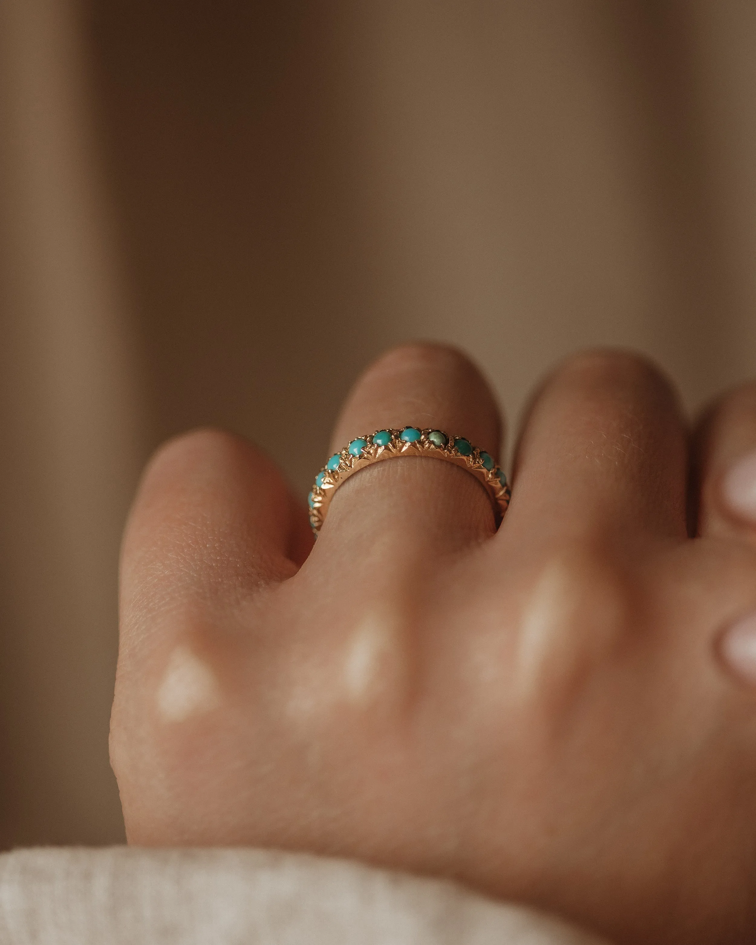 Noreen Antique Turquoise Full Eternity Ring sold by Rock n Rose product image thumbnail 5