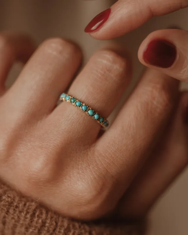 Noreen Antique Turquoise Full Eternity Ring sold by Rock n Rose