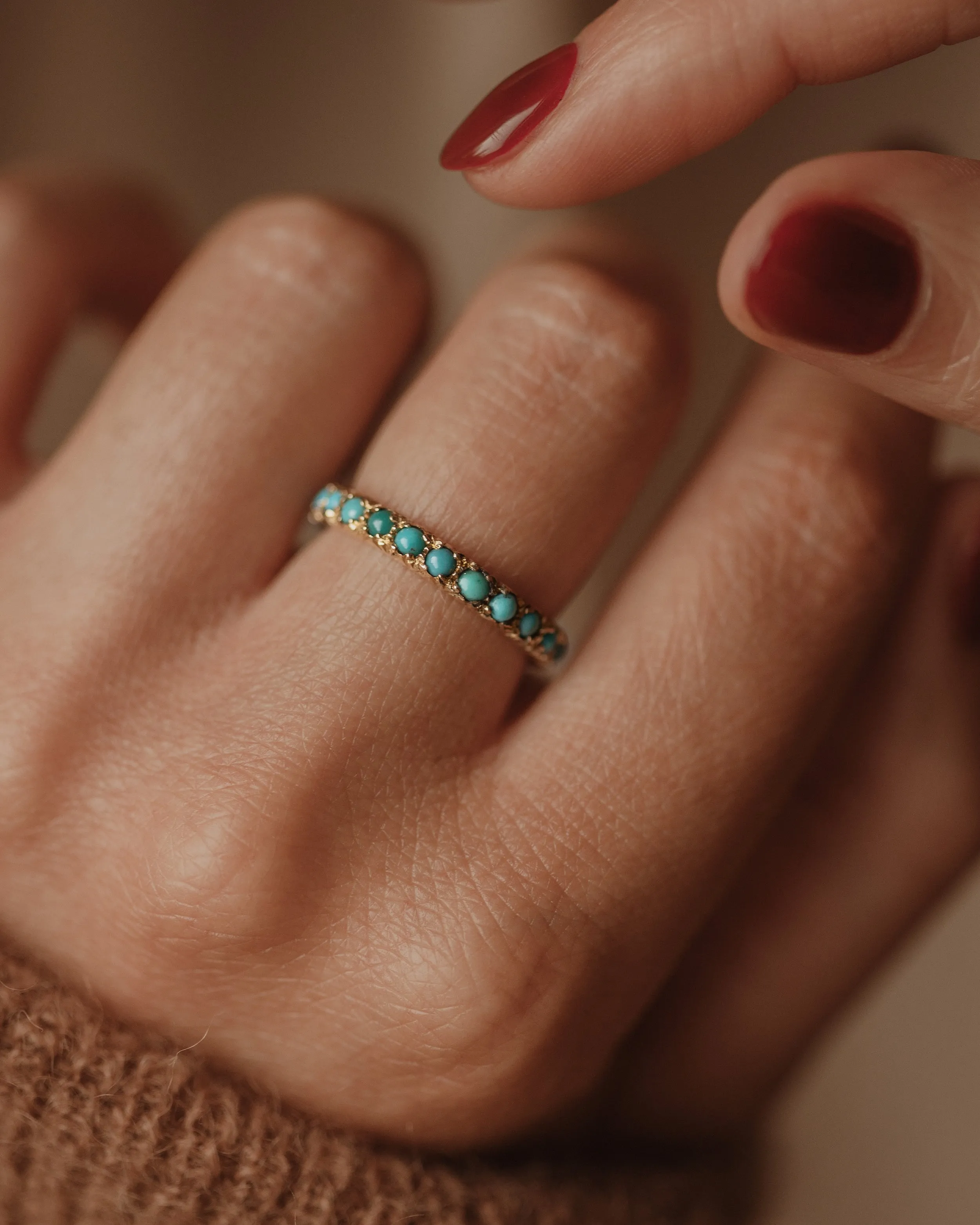 Noreen Antique Turquoise Full Eternity Ring sold by Rock n Rose