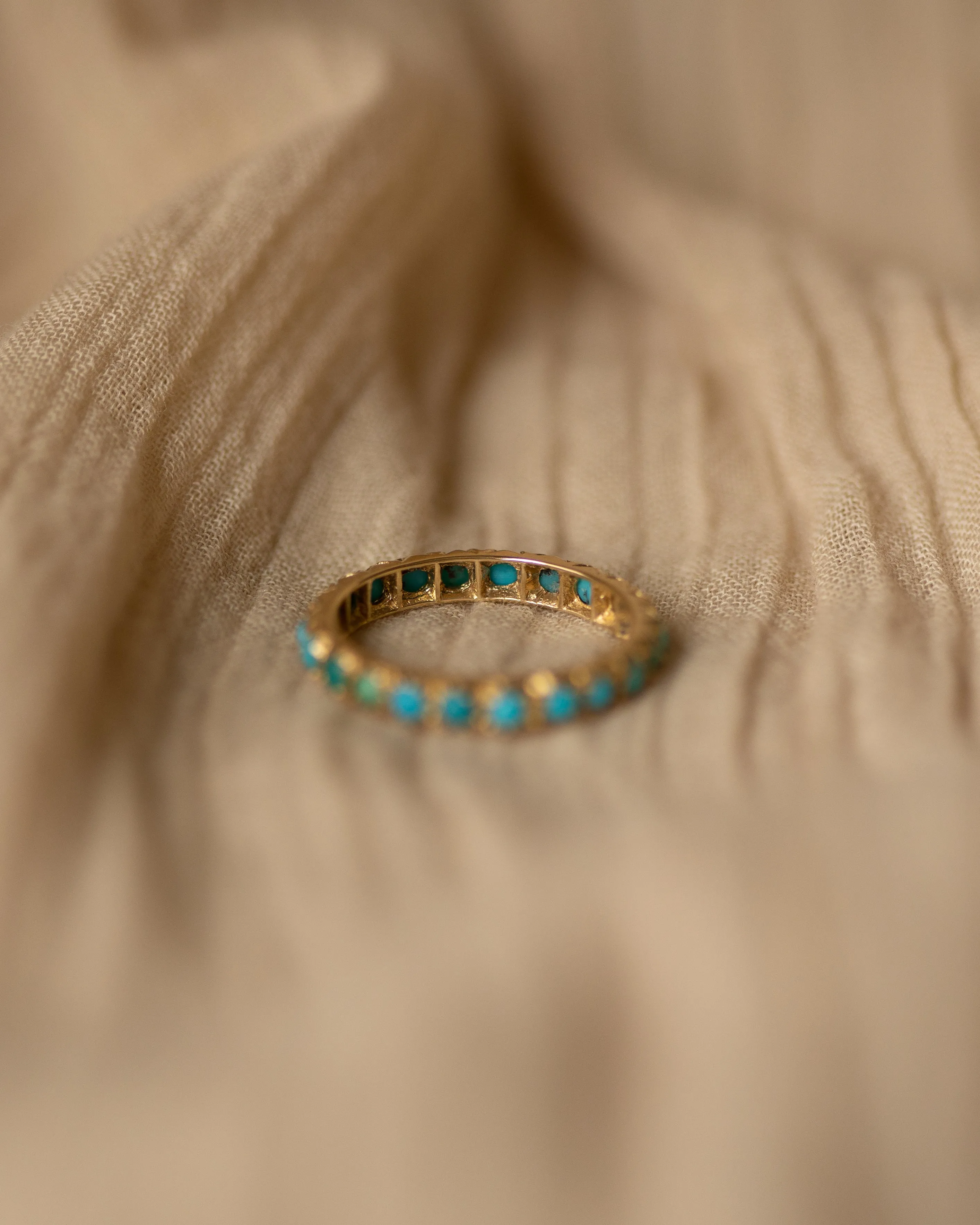 Noreen Antique Turquoise Full Eternity Ring sold by Rock n Rose product image thumbnail 3