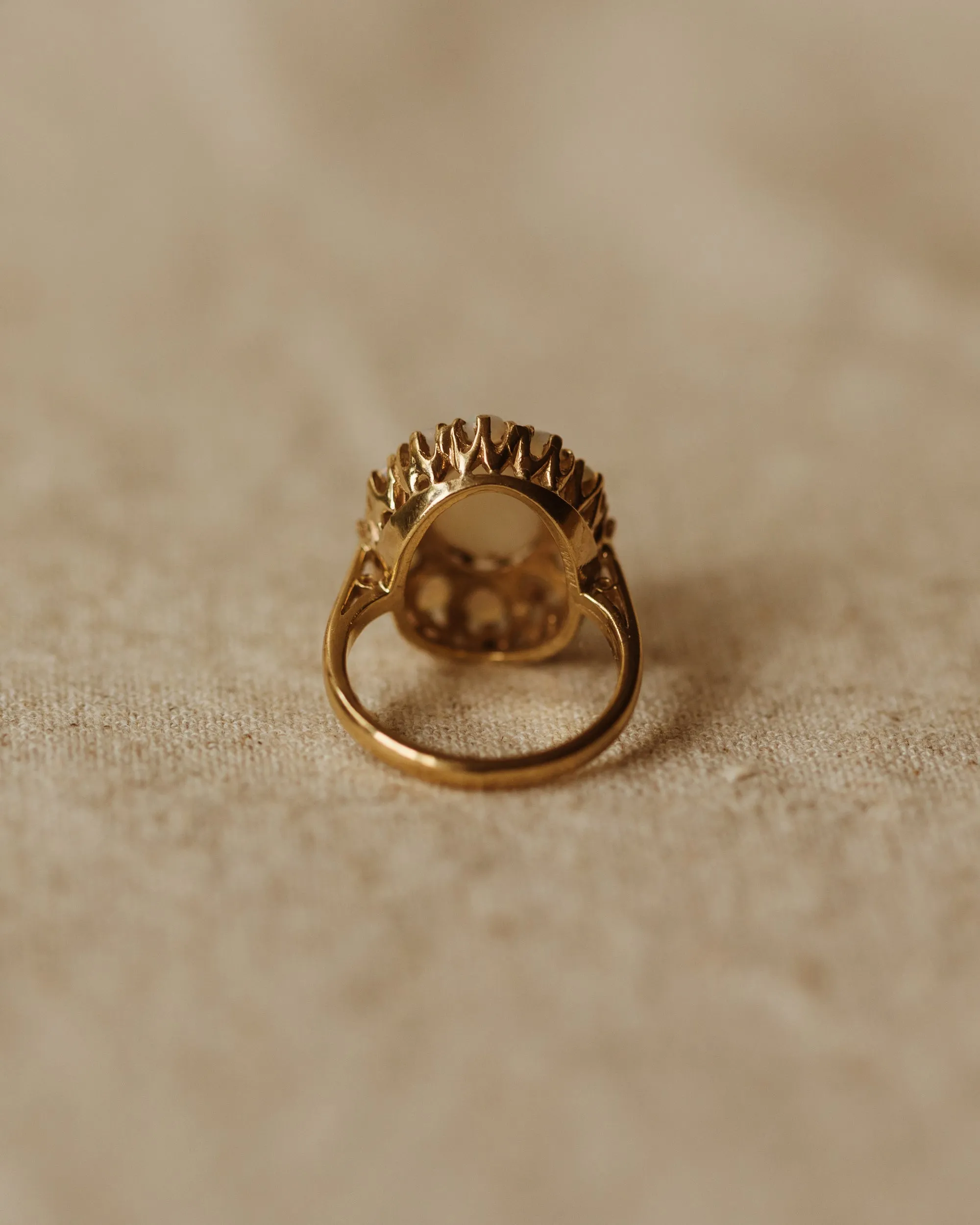 Alma Vintage 9ct Gold Opal Cluster Ring sold by Rock n Rose product image thumbnail 4