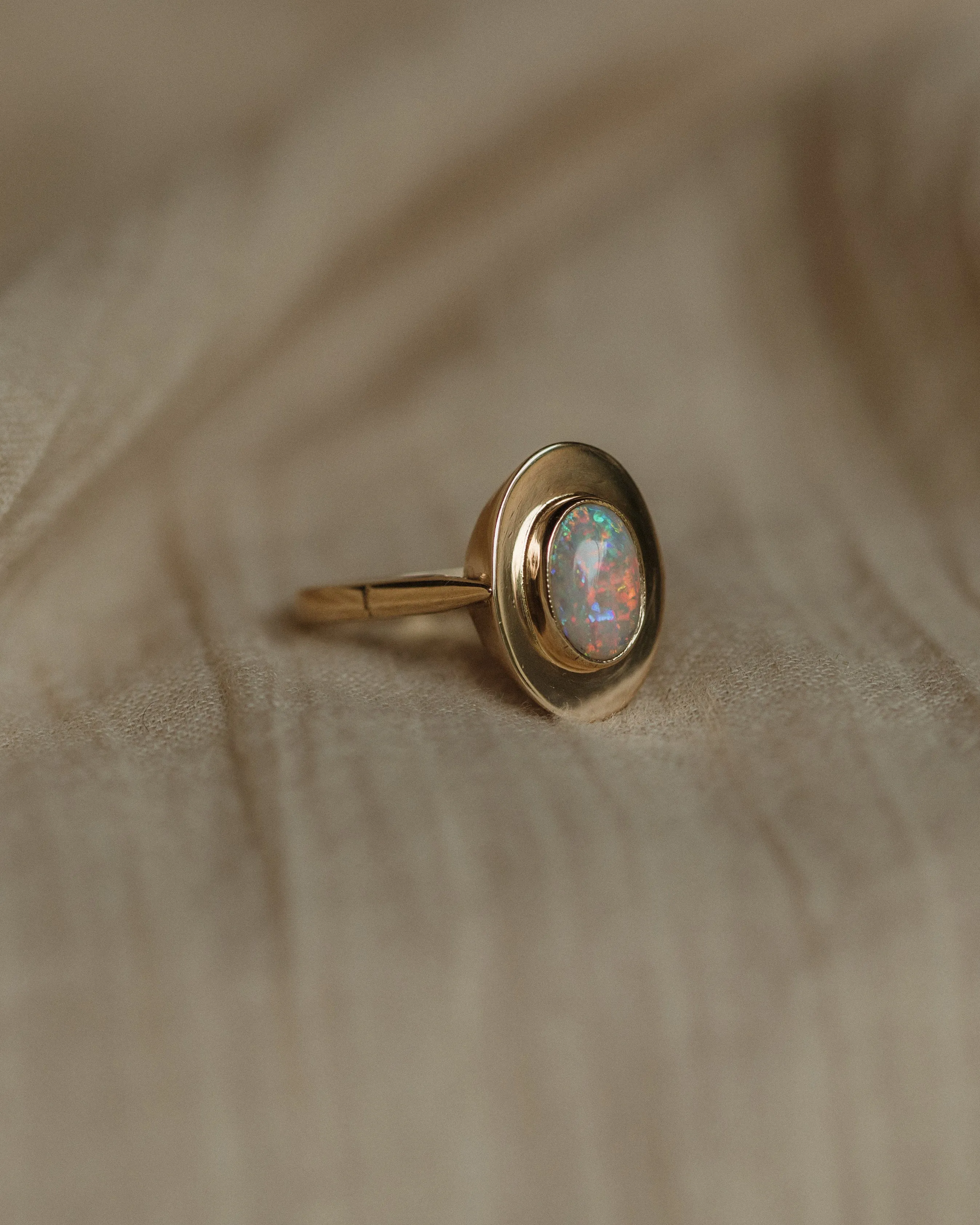 Narcissa Vintage 9ct Gold Opal Ring sold by Rock n Rose product image thumbnail 3