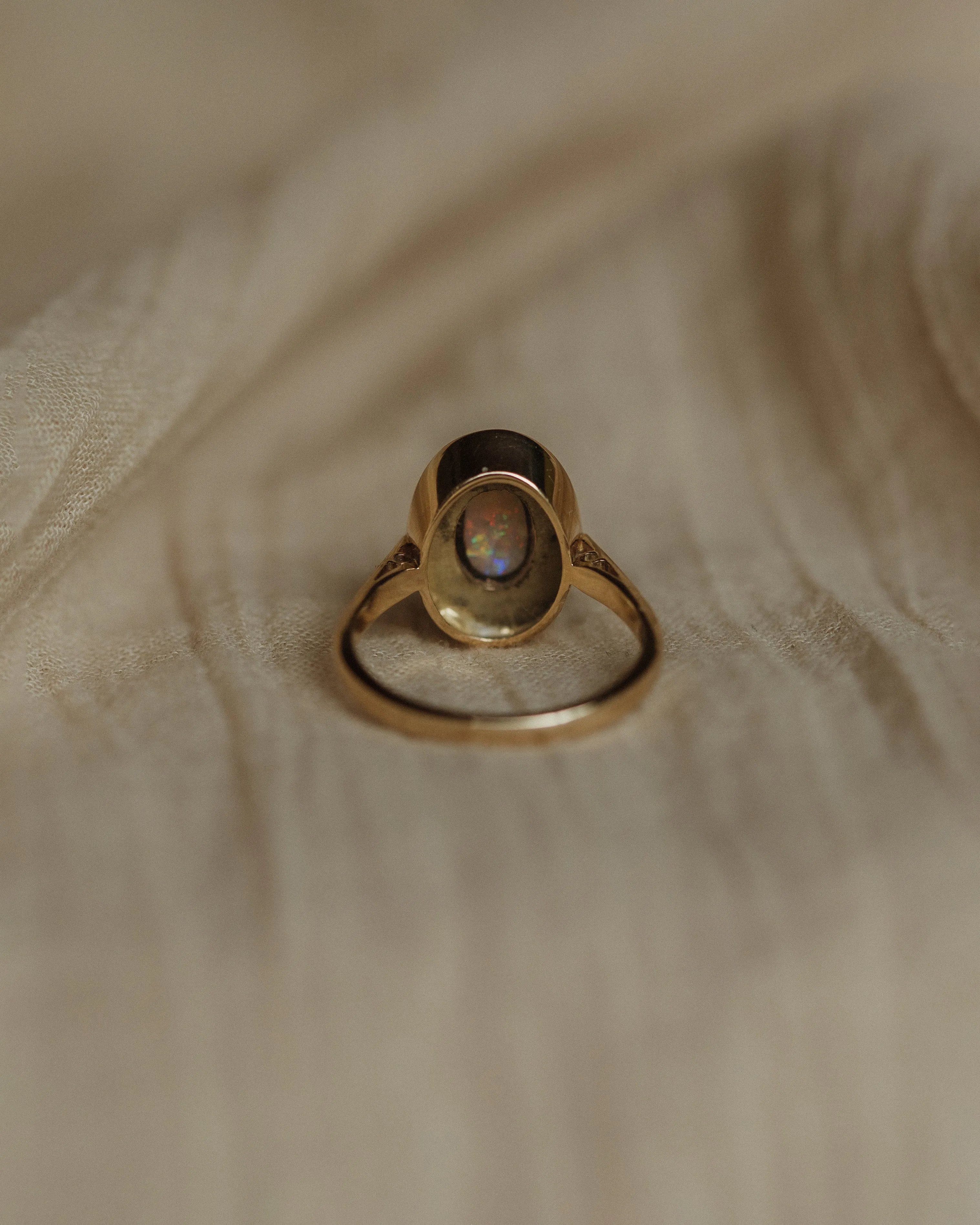 Narcissa Vintage 9ct Gold Opal Ring sold by Rock n Rose product image thumbnail 5