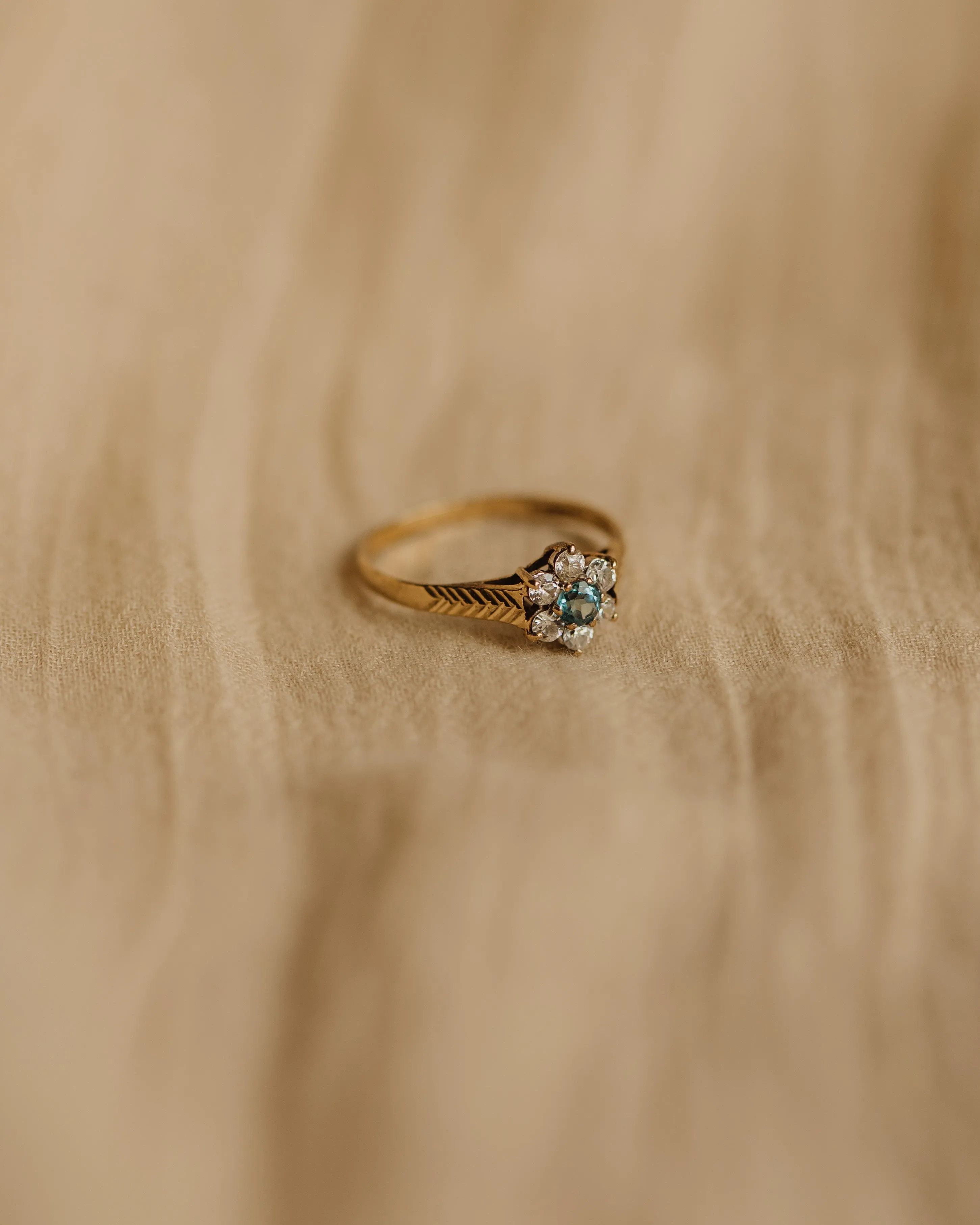 Lydia 1989 9ct Gold Aquamarine Ring sold by Rock n Rose product image thumbnail 3