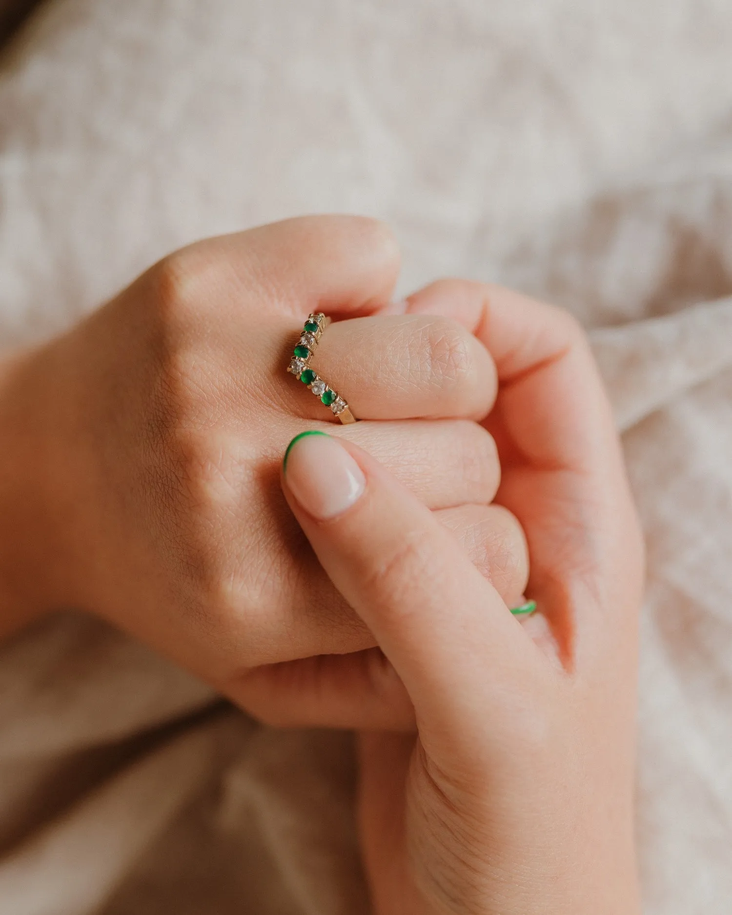 Joyce 9ct Gold Emerald Ring sold by Rock n Rose product image thumbnail 2