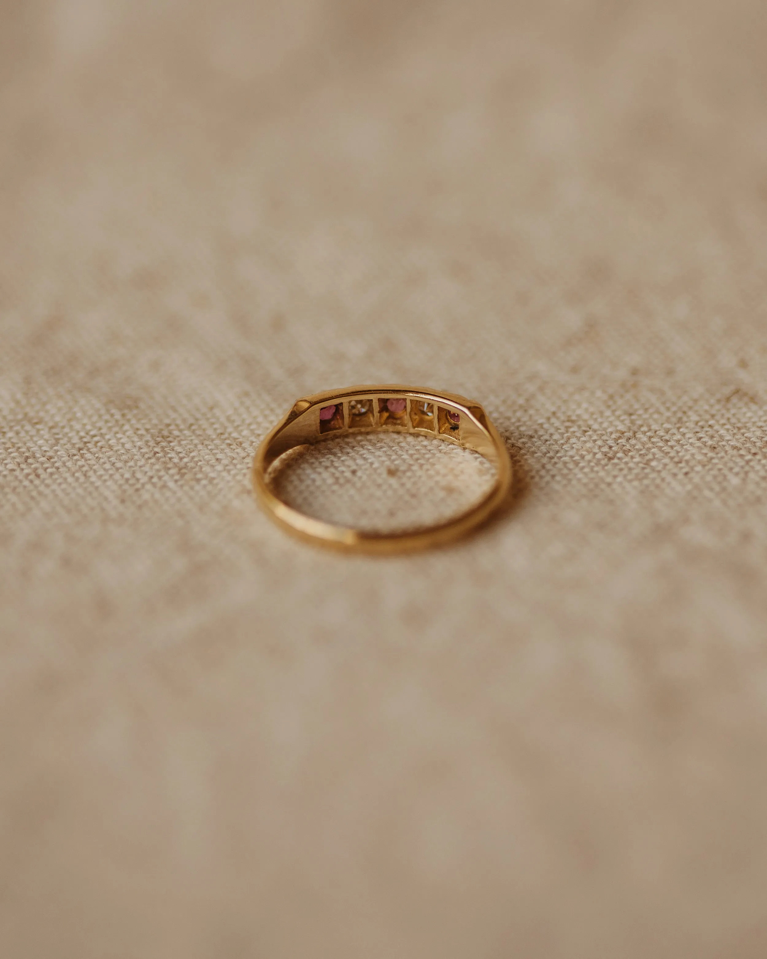 Eleanora 1984 9ct Gold Ruby & Diamond Ring sold by Rock n Rose product image thumbnail 4