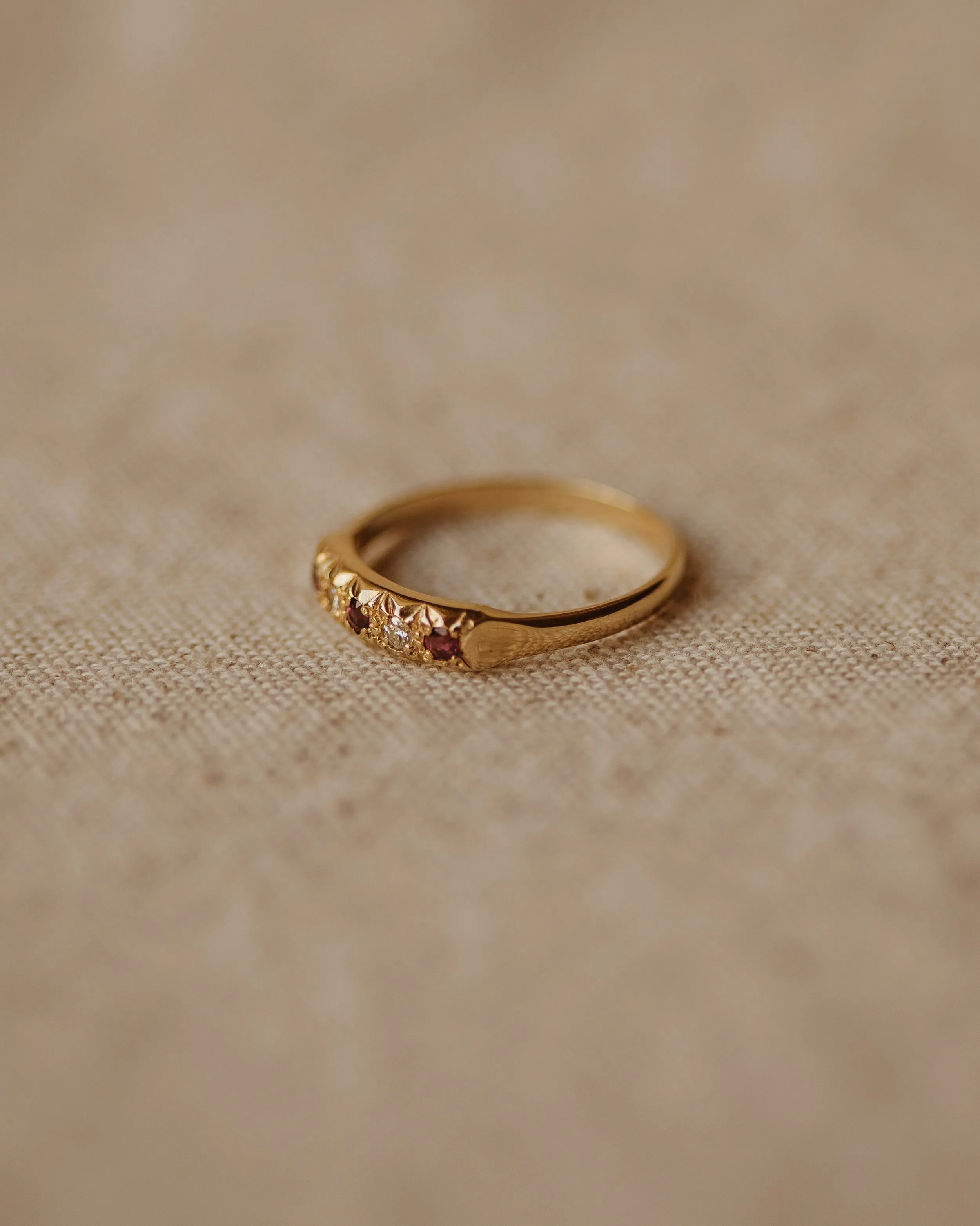 Eleanora 1984 9ct Gold Ruby & Diamond Ring sold by Rock n Rose product image thumbnail 3