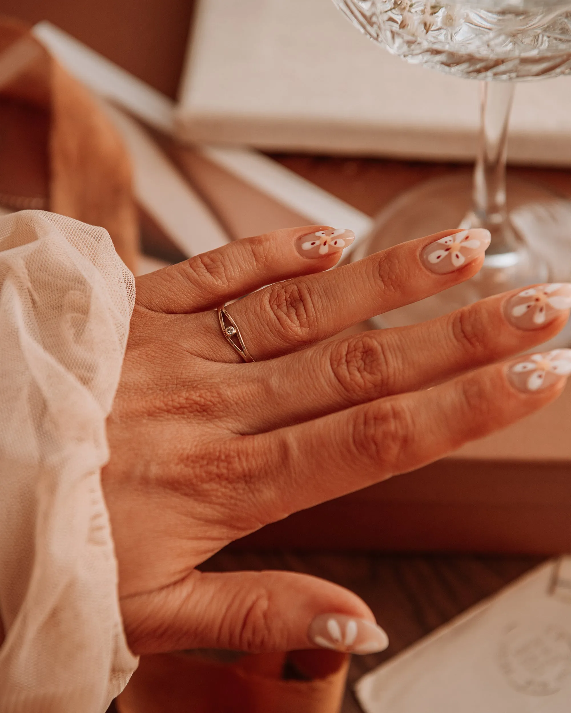 Iris 9ct Gold Diamond Ring sold by Rock n Rose product image thumbnail 2