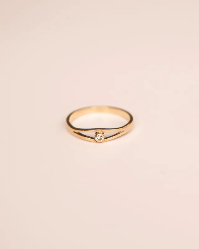 Iris 9ct Gold Diamond Ring sold by Rock n Rose