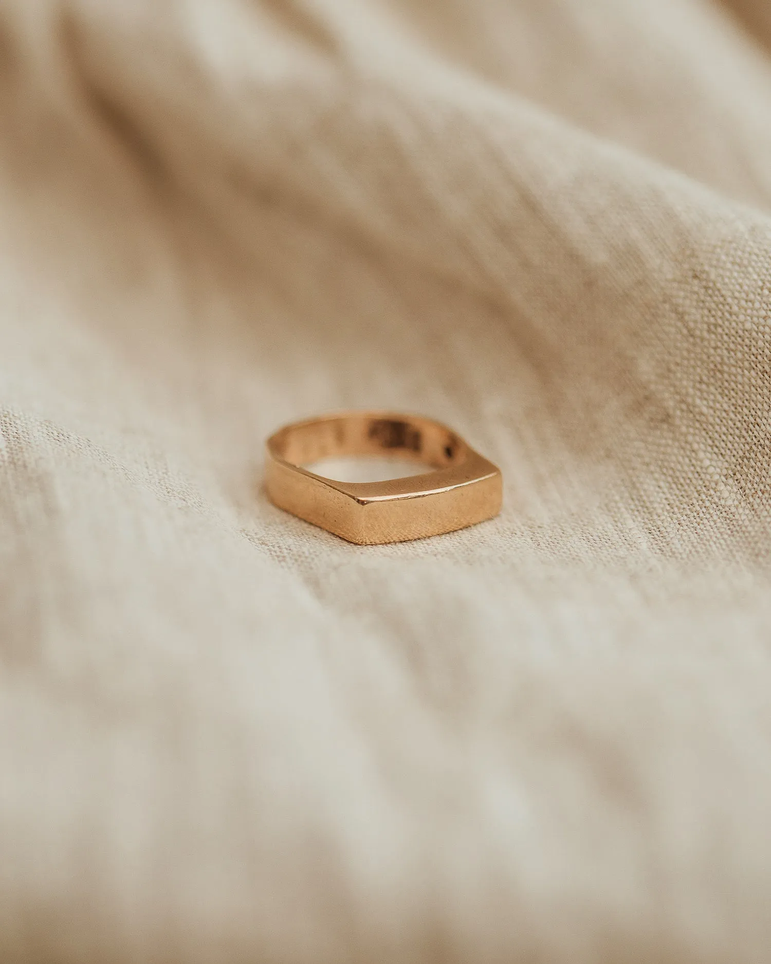 Trudy 1974 9ct Gold Signet Ring sold by Rock n Rose product image thumbnail 3