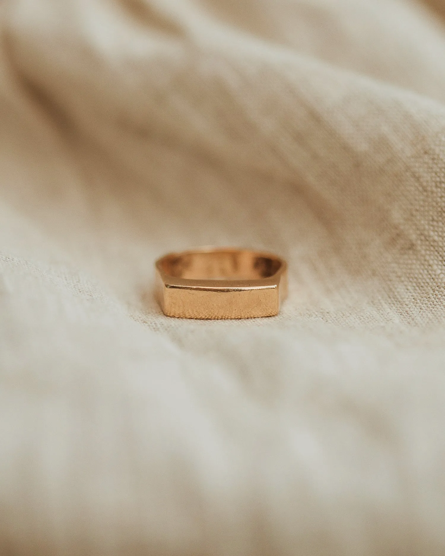 Trudy 1974 9ct Gold Signet Ring sold by Rock n Rose