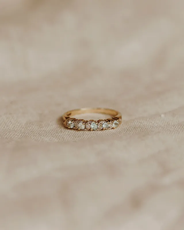 Harriet 9ct Gold Aquamarine & Diamond Ring sold by Rock n Rose