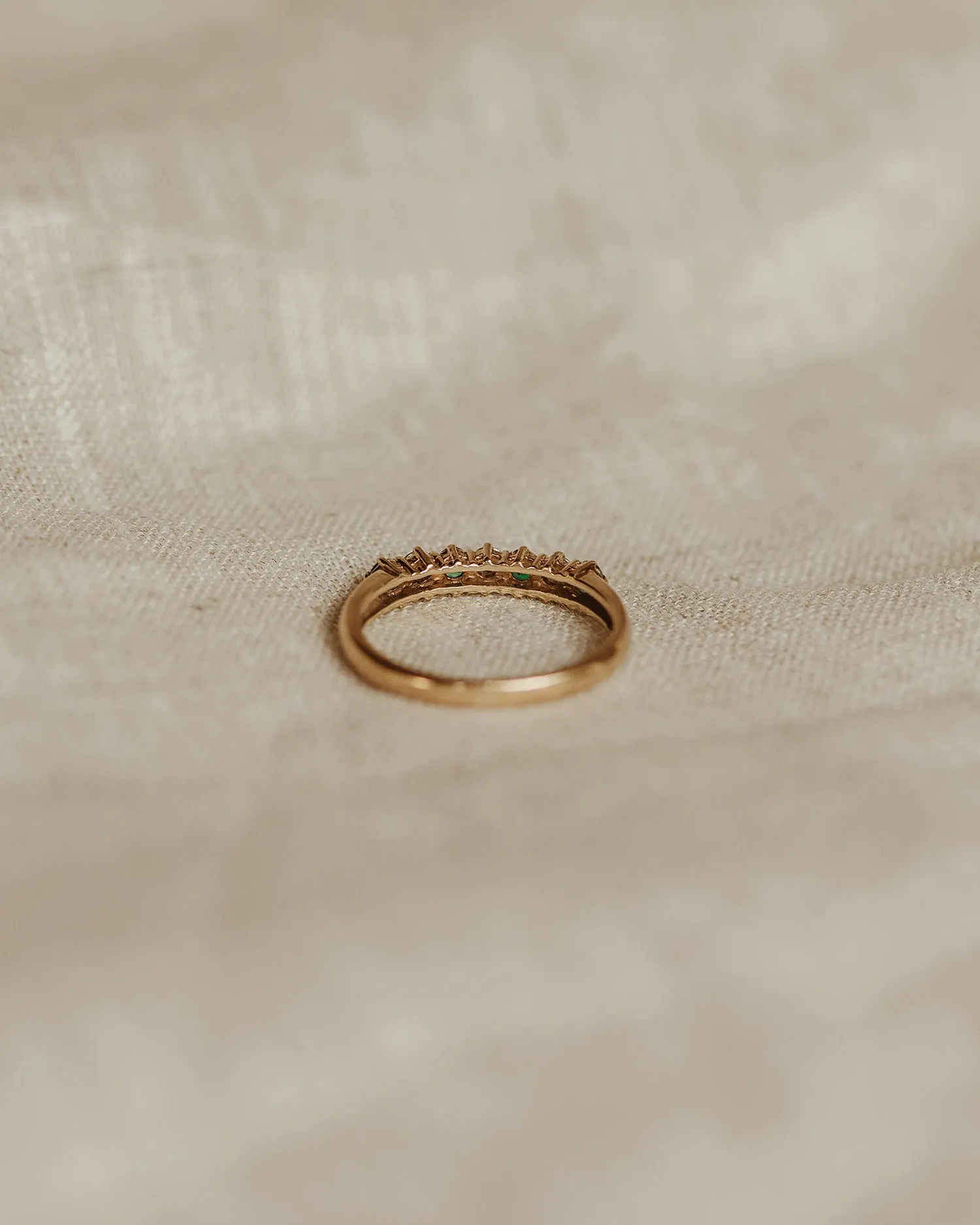 Adelaide 9ct Gold Emerald & Diamond Ring sold by Rock n Rose product image thumbnail 4