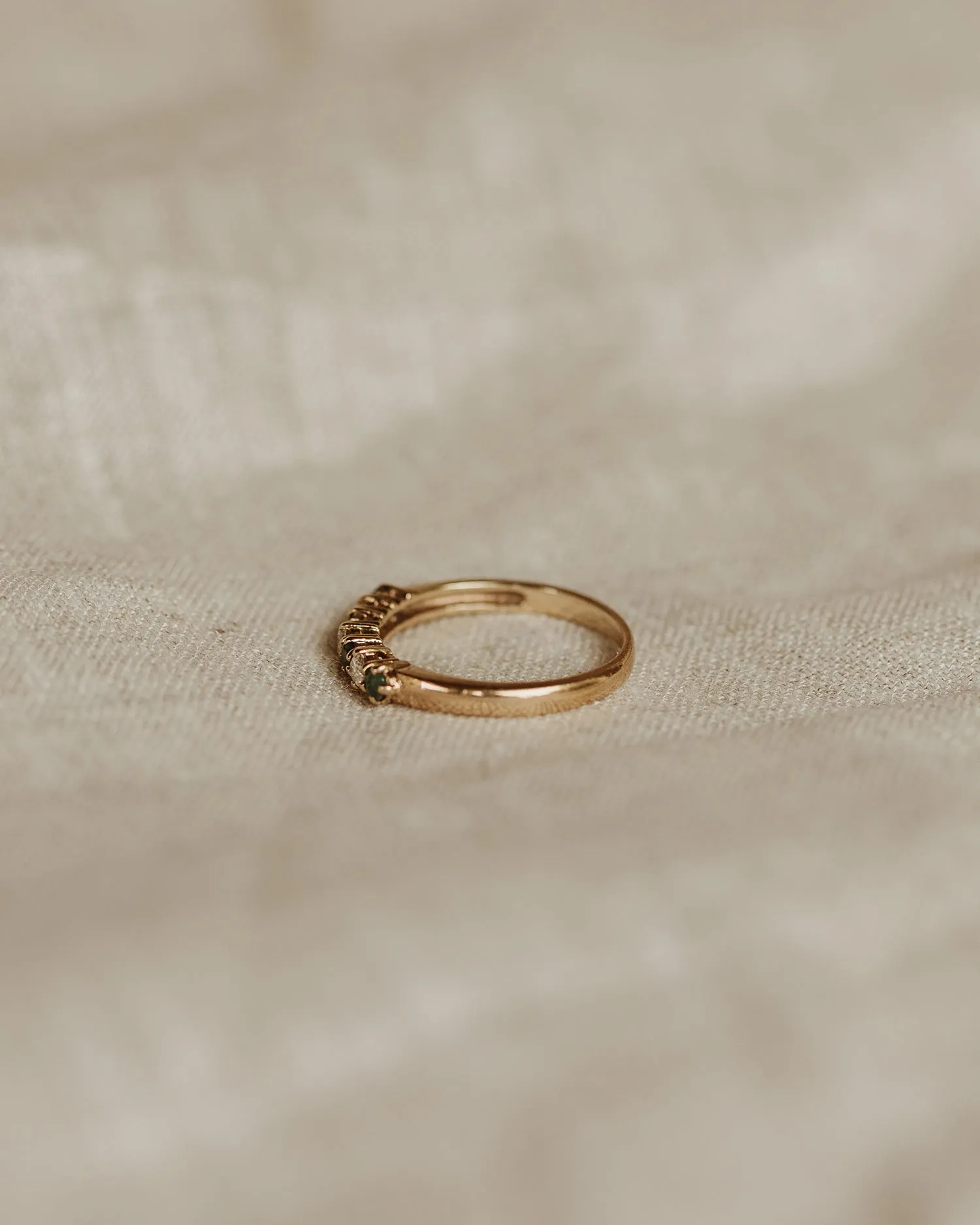 Adelaide 9ct Gold Emerald & Diamond Ring sold by Rock n Rose product image thumbnail 5