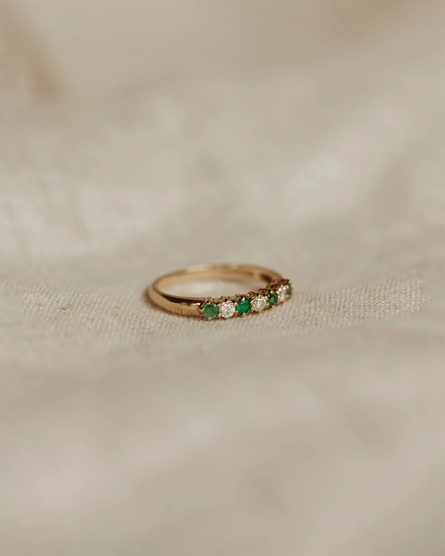 Adelaide 9ct Gold Emerald & Diamond Ring sold by Rock n Rose product image thumbnail 3