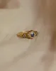 Eloise 1903 Antique 18ct Gold Sapphire & Diamond Cluster Ring sold by Rock n Rose