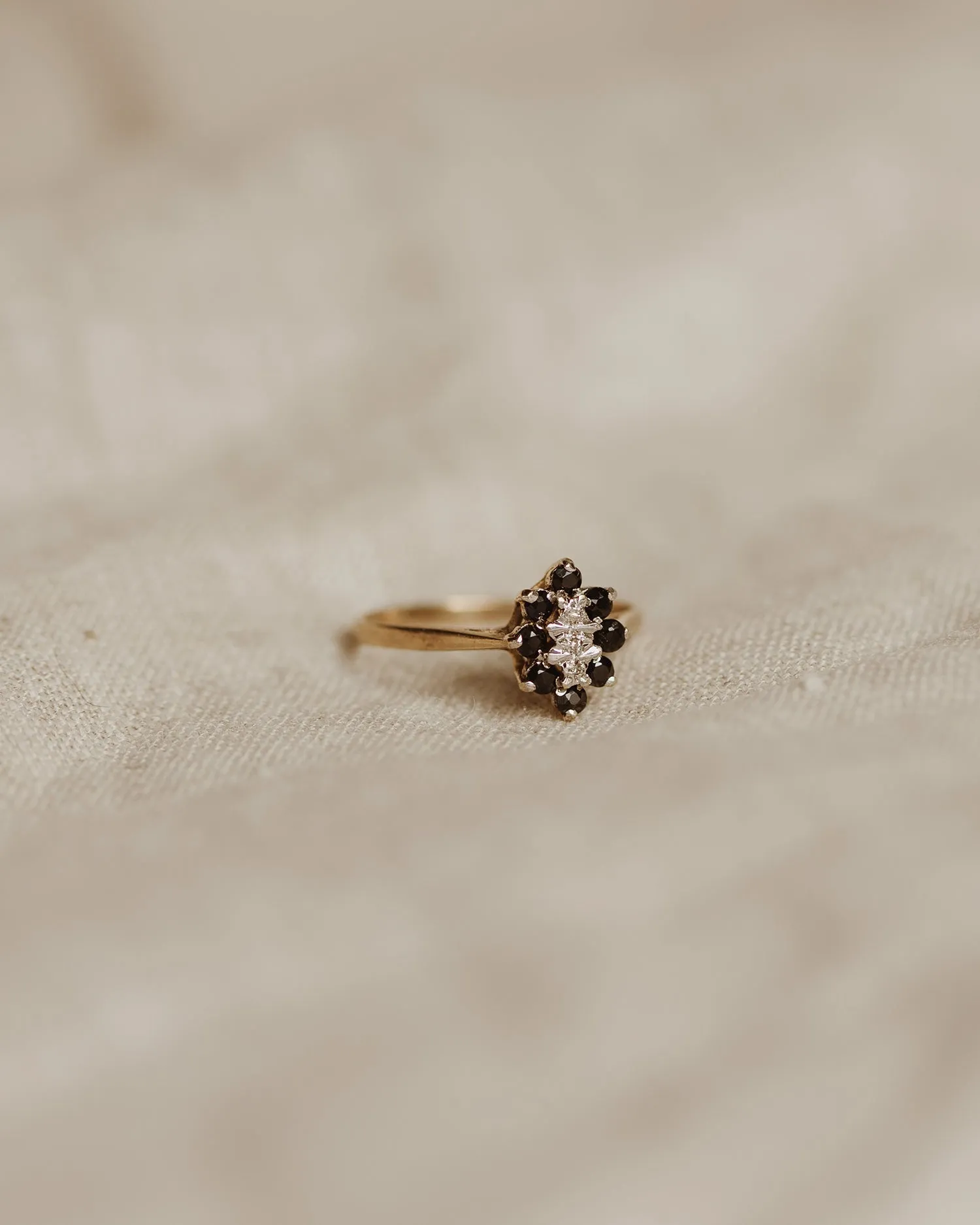 June 9ct Gold Sapphire & Diamond Ring sold by Rock n Rose product image thumbnail 3