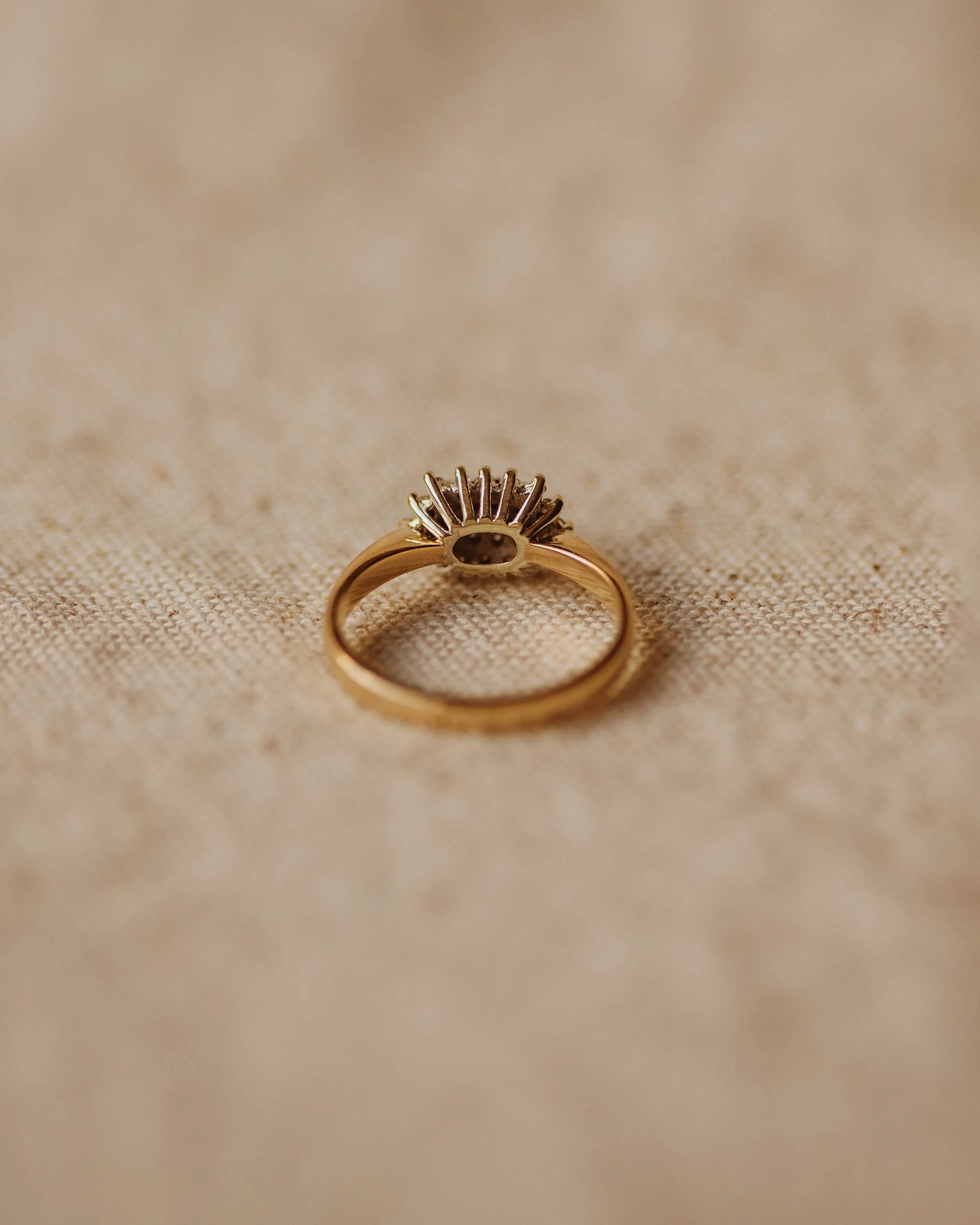 Ida Vintage 9ct Gold Diamond Cluster Ring sold by Rock n Rose product image thumbnail 4