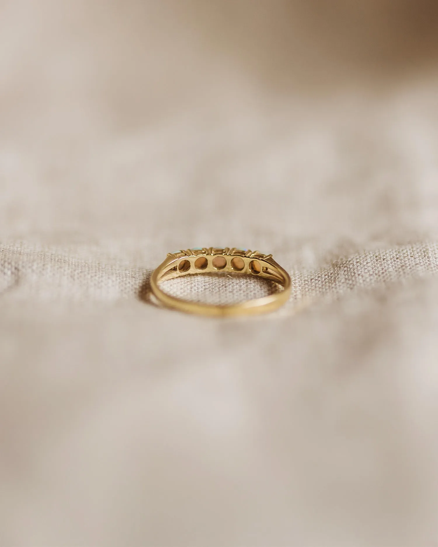 Winifred 14ct Gold Opal Ring sold by Rock n Rose product image thumbnail 4