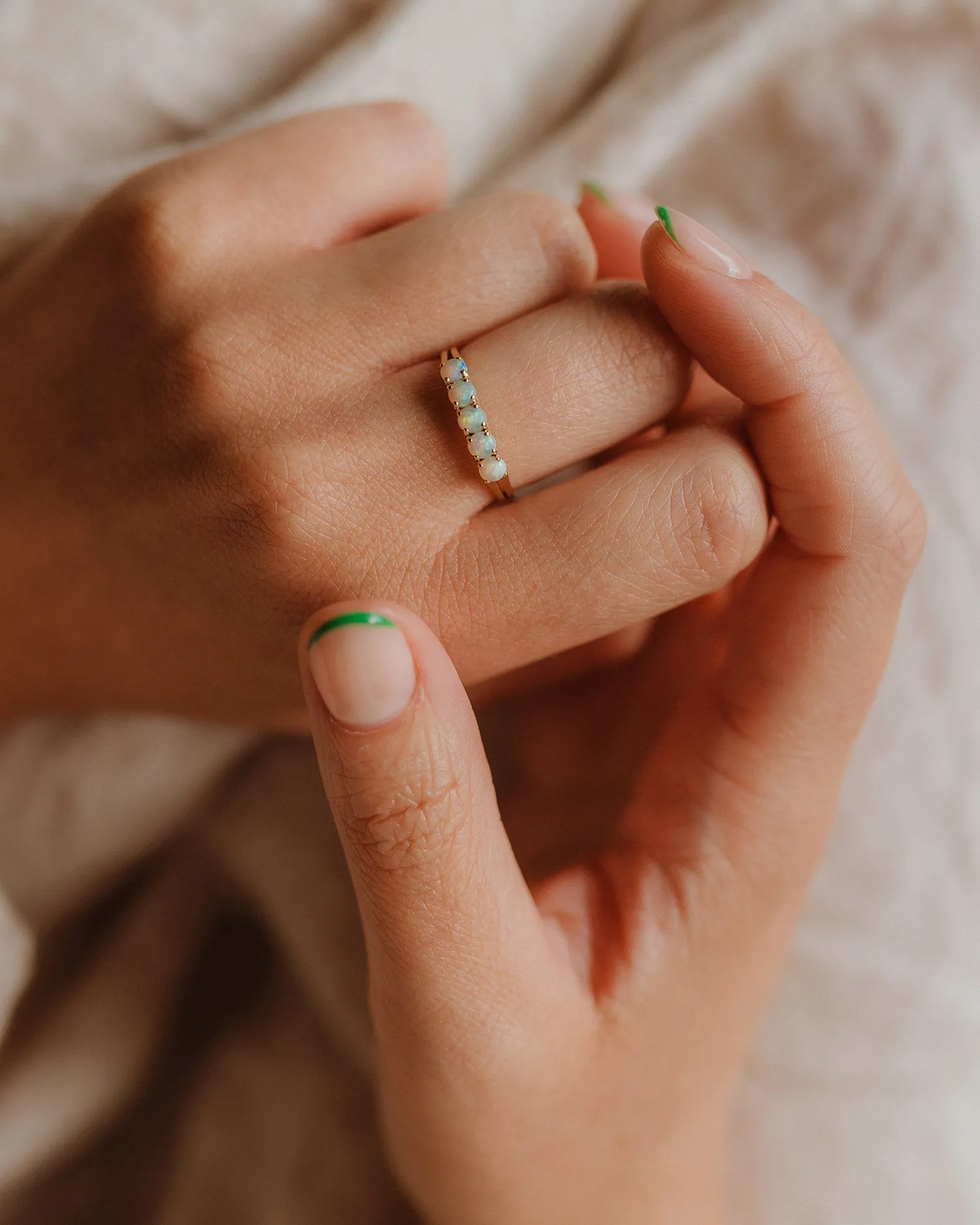 Winifred 14ct Gold Opal Ring sold by Rock n Rose