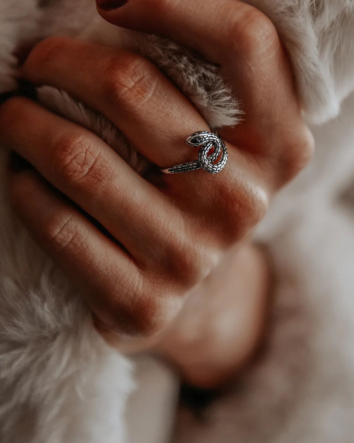 Sunday Sterling Silver Snake Ring sold by Rock n Rose product image thumbnail 2