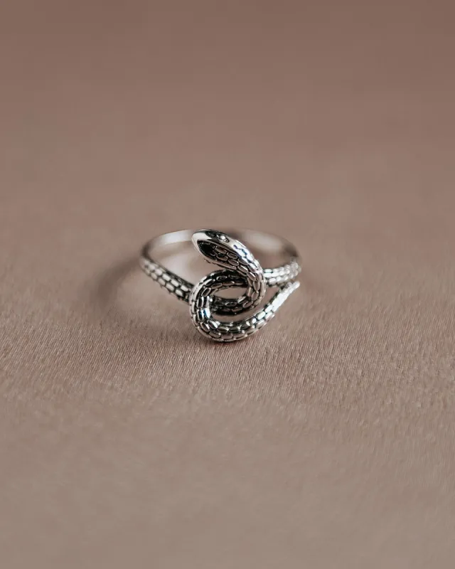 Sunday Sterling Silver Snake Ring sold by Rock n Rose