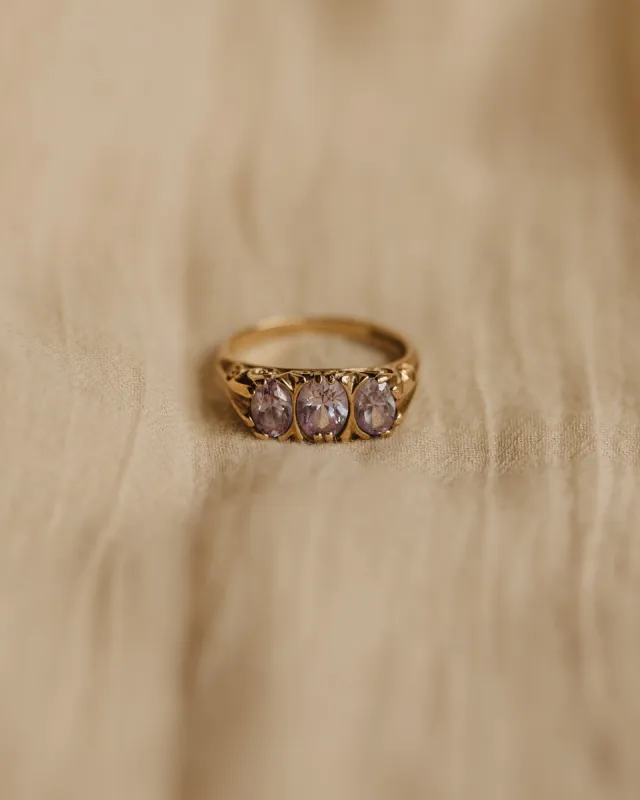 Marguerite Vintage 9ct Gold Amethyst Ring sold by Rock n Rose