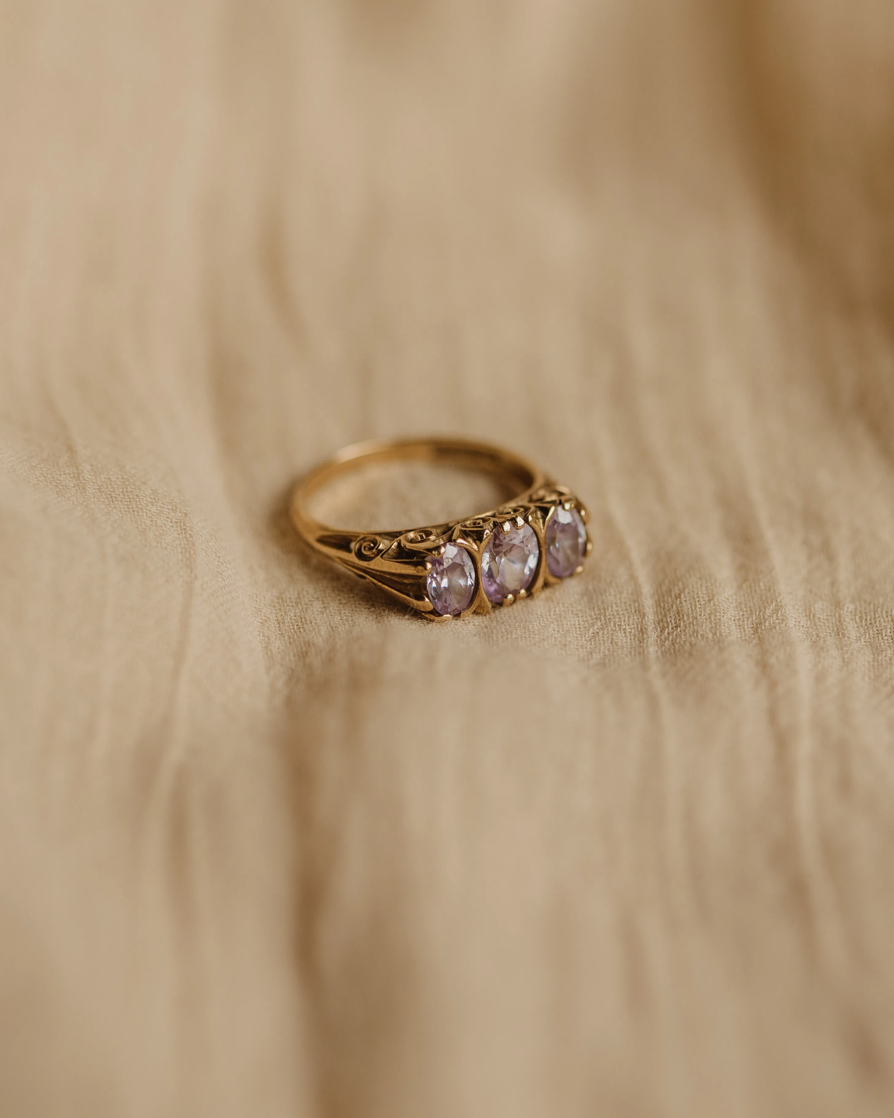 Marguerite Vintage 9ct Gold Amethyst Ring sold by Rock n Rose product image thumbnail 3