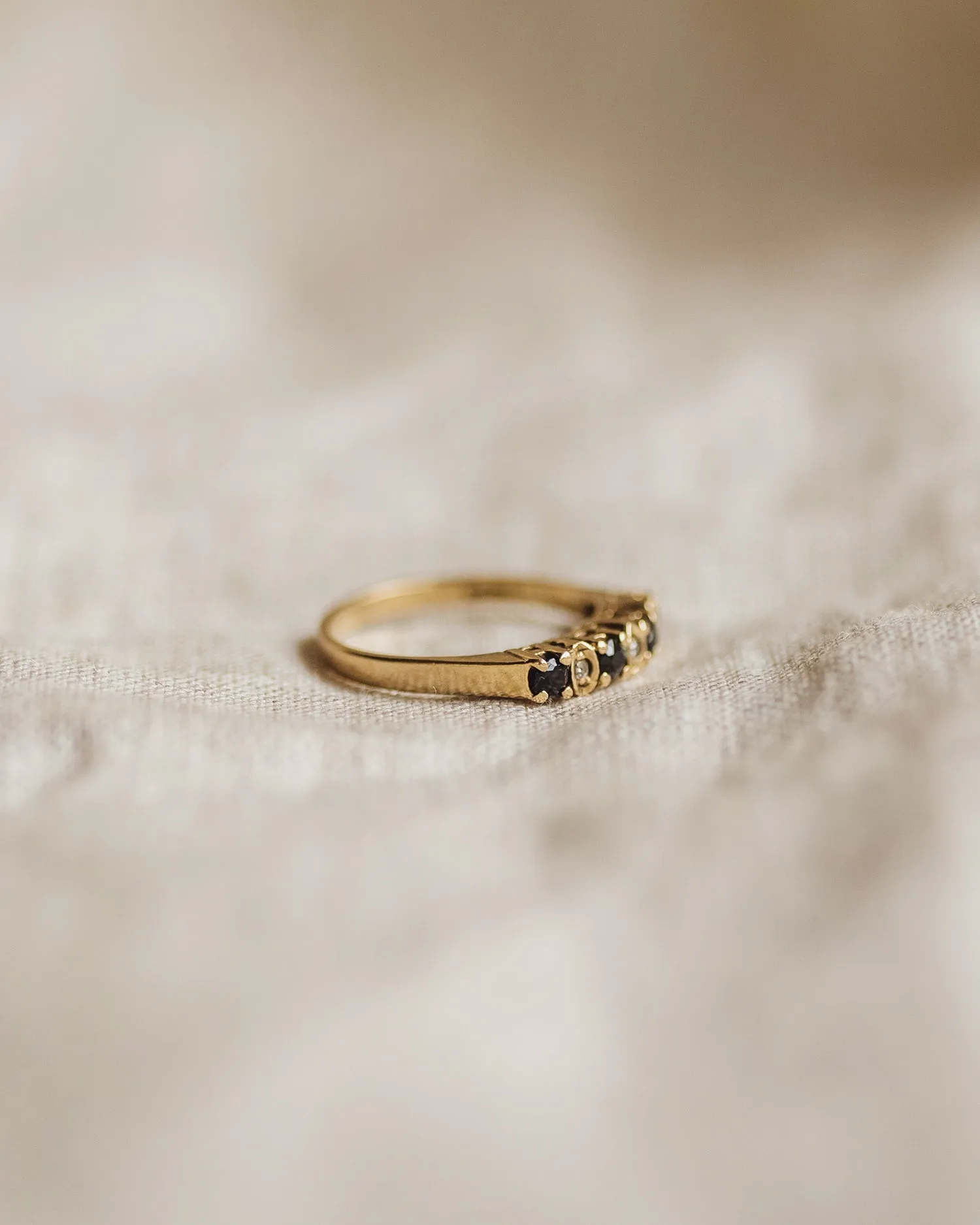 Joan 9ct Gold Sapphire & Diamond Ring sold by Rock n Rose product image thumbnail 3