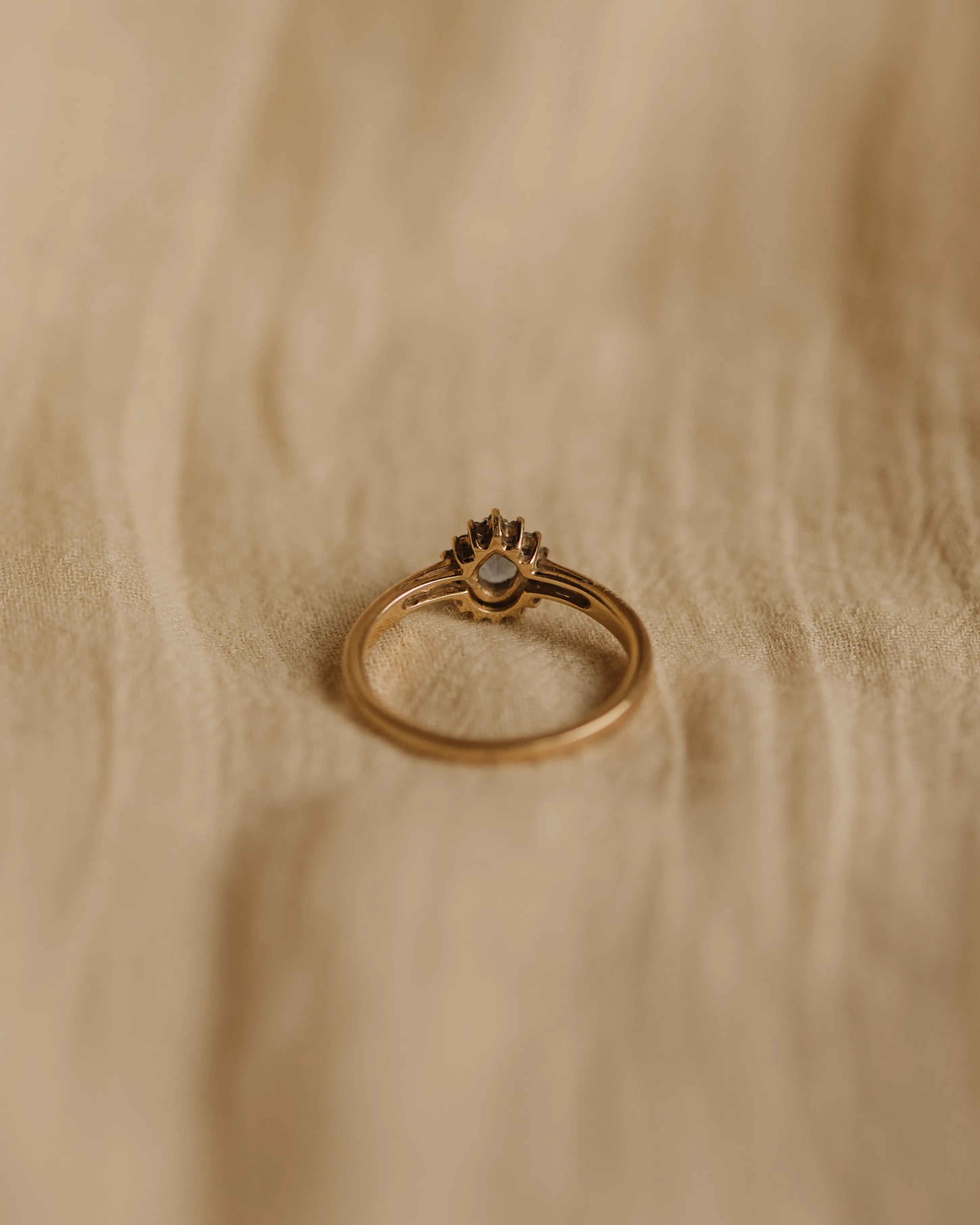 Charlotte Vintage 9ct Gold Tanzanite & Diamond Ring sold by Rock n Rose product image thumbnail 4