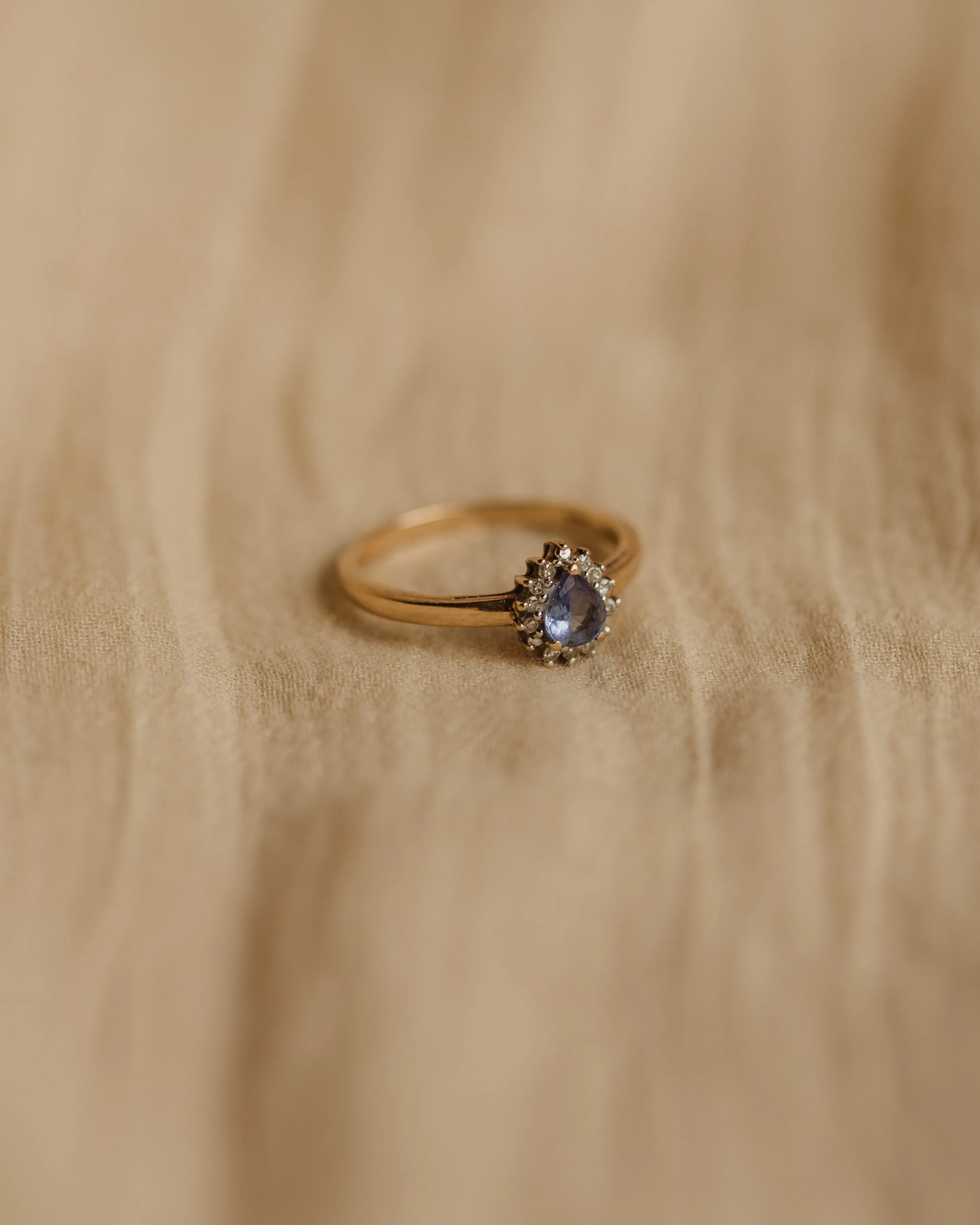 Charlotte Vintage 9ct Gold Tanzanite & Diamond Ring sold by Rock n Rose product image thumbnail 3