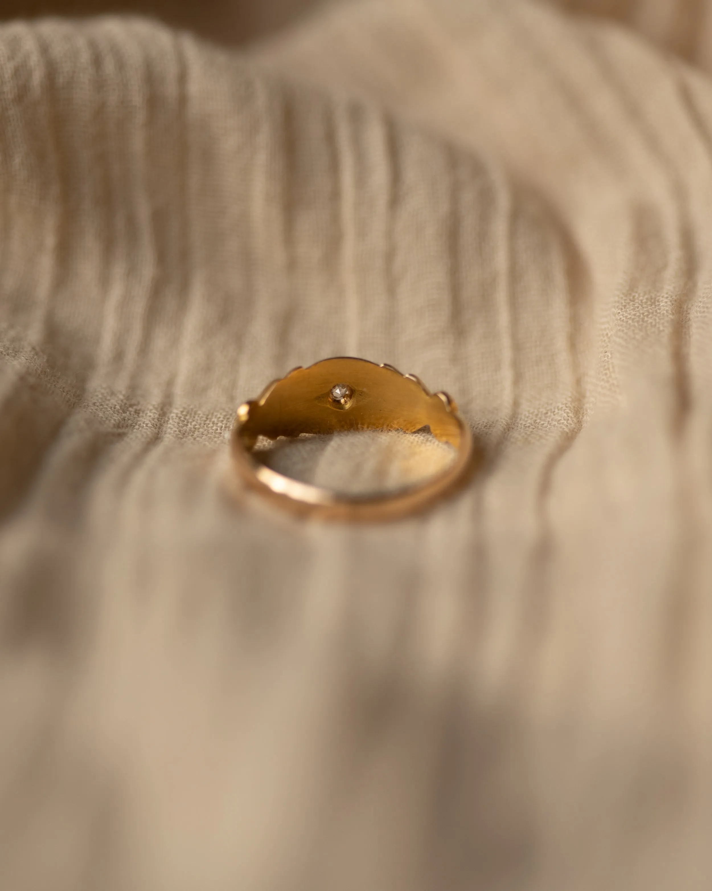 Sylvie 1896 Victorian 18ct Gold Star Set Diamond Ring sold by Rock n Rose product image thumbnail 5