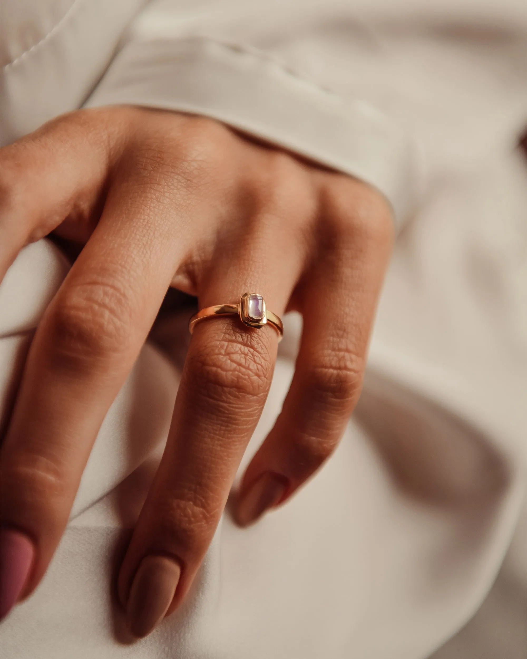 Frances Gold Vermeil Birthstone Ring - June sold by Rock n Rose product image thumbnail 4