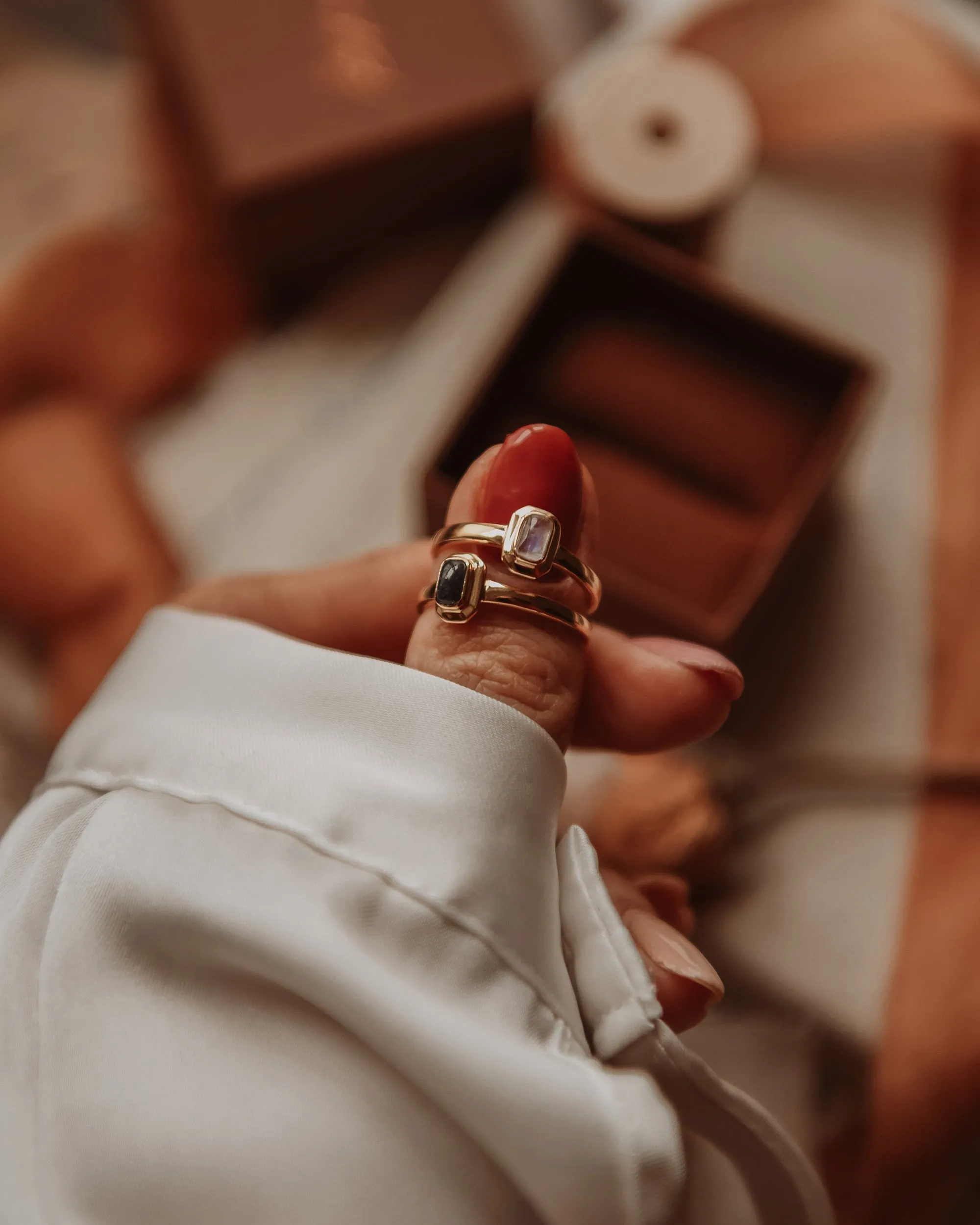 Frances Gold Vermeil Birthstone Ring - June sold by Rock n Rose product image thumbnail 5