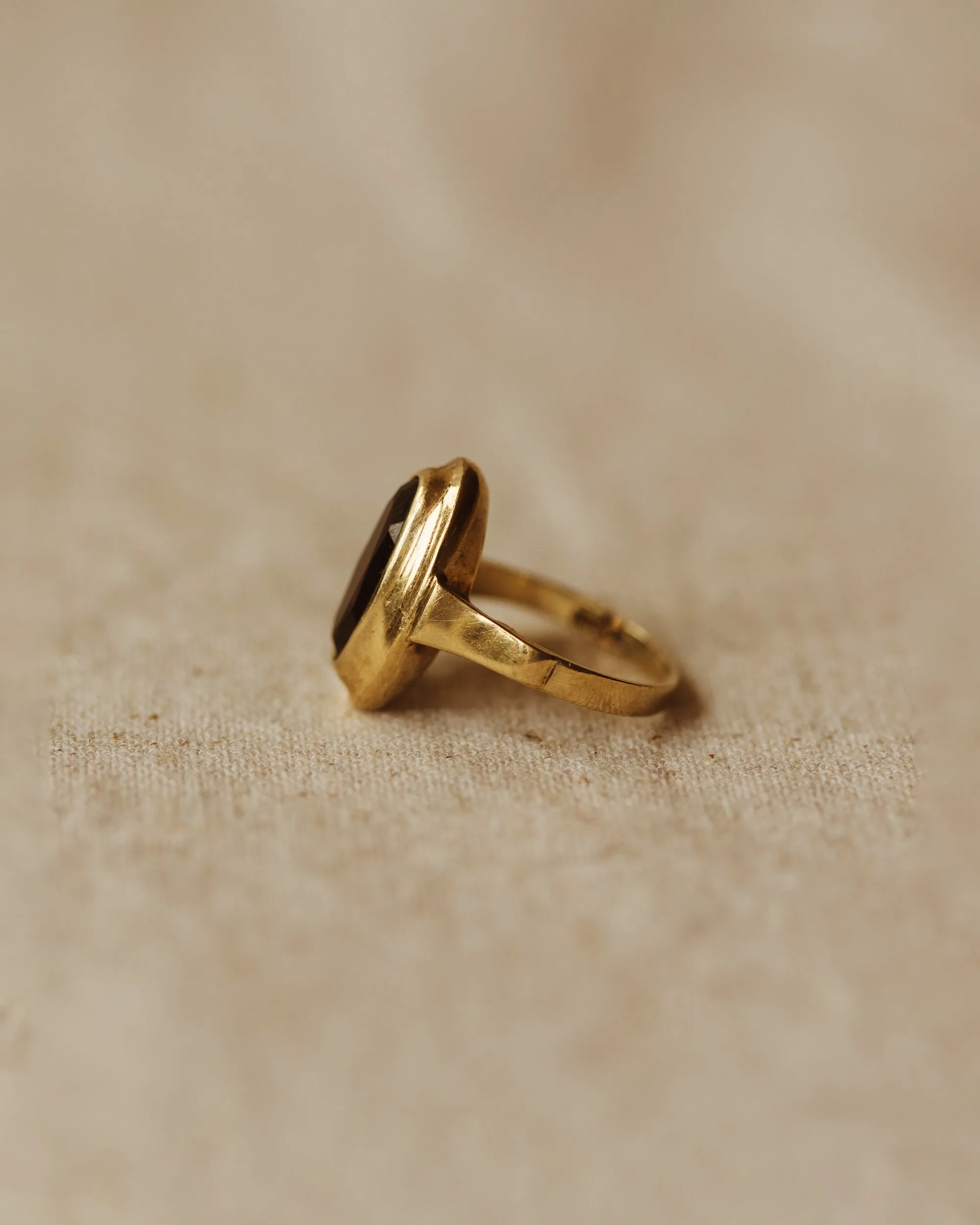 Edalyn Vintage 8ct Gold Smoky Quartz Ring sold by Rock n Rose product image thumbnail 3