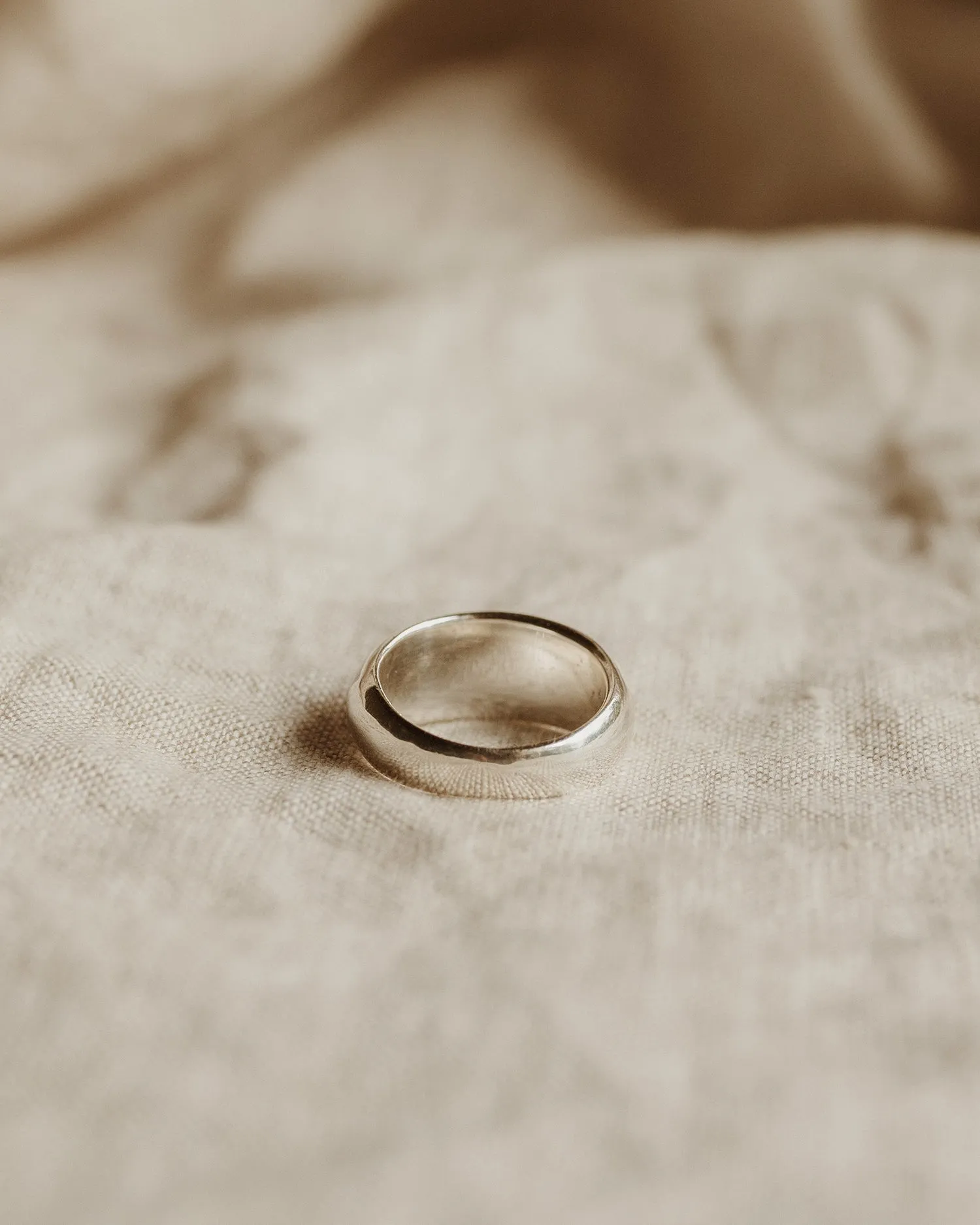 Ingrid Recycled Sterling Silver Mother of Pearl Inlay Ring sold by Rock n Rose product image thumbnail 4