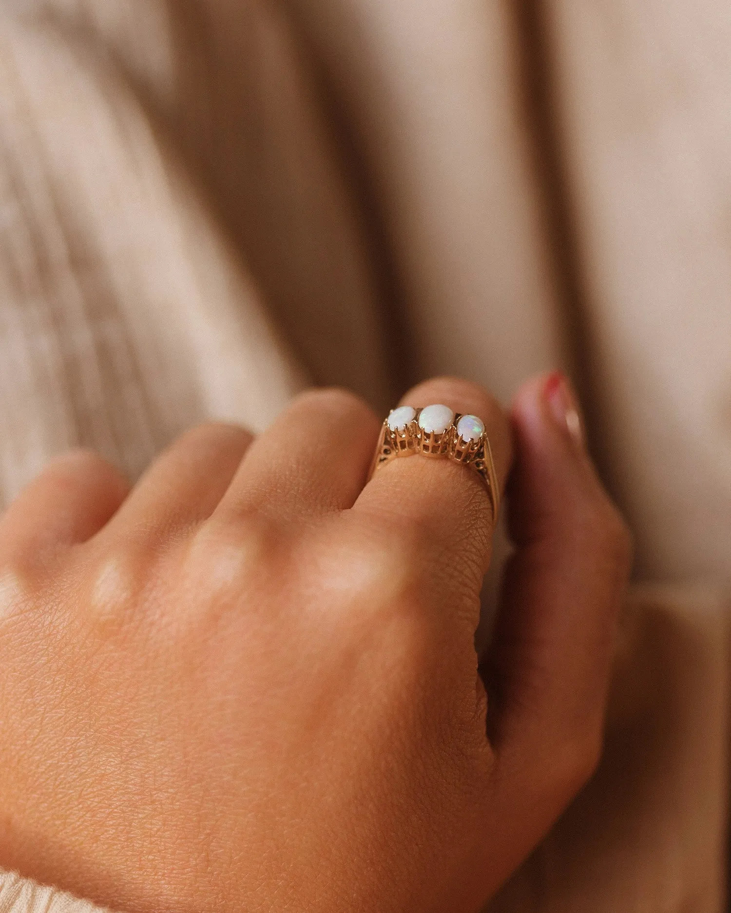 Vera 9ct Gold Opal Ring sold by Rock n Rose product image thumbnail 3