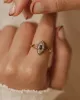 Anais Antique 18ct Gold Sapphire & Diamond Navette Ring sold by Rock n Rose