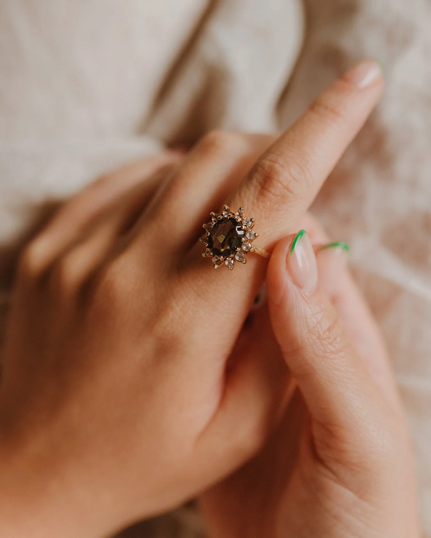 Florence 9ct Gold Cluster Ring sold by Rock n Rose product image thumbnail 2