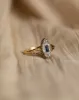 Anais Antique 18ct Gold Sapphire & Diamond Navette Ring sold by Rock n Rose