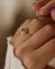 Clair Vintage 14ct Gold Sapphire & Diamond Cluster Ring sold by Rock n Rose