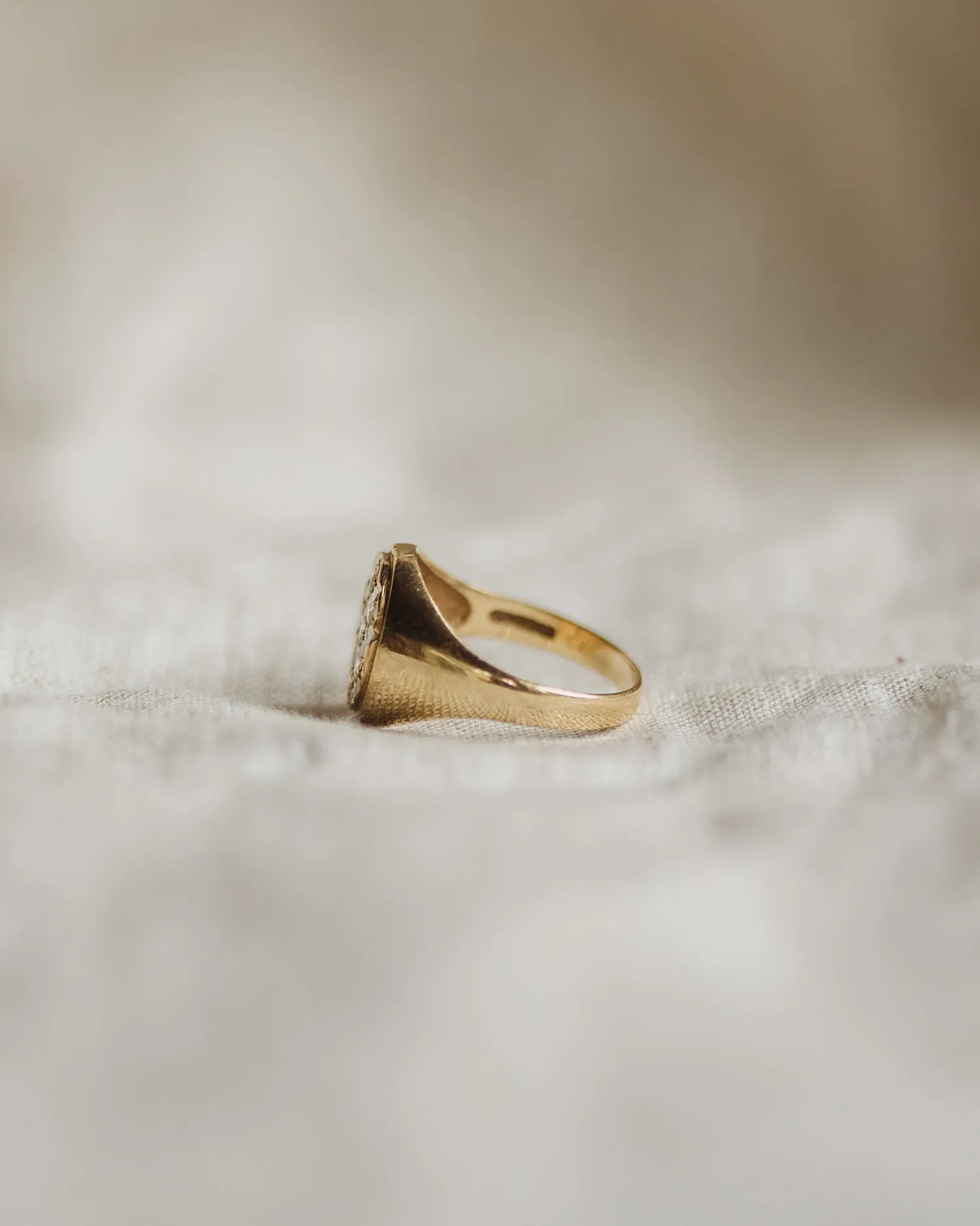 Willa 9ct Gold Signet Ring sold by Rock n Rose product image thumbnail 5