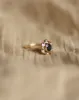 Clair Vintage 14ct Gold Sapphire & Diamond Cluster Ring sold by Rock n Rose