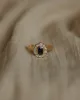 Dorothea 1985 Vintage 18ct Gold Sapphire & Diamond Cluster Ring sold by Rock n Rose