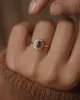Dorothea 1985 Vintage 18ct Gold Sapphire & Diamond Cluster Ring sold by Rock n Rose