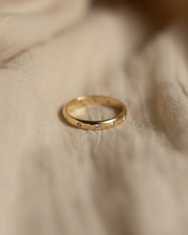 Marie 1992 Vintage 18ct Gold Diamond Eternity Ring sold by Rock n Rose